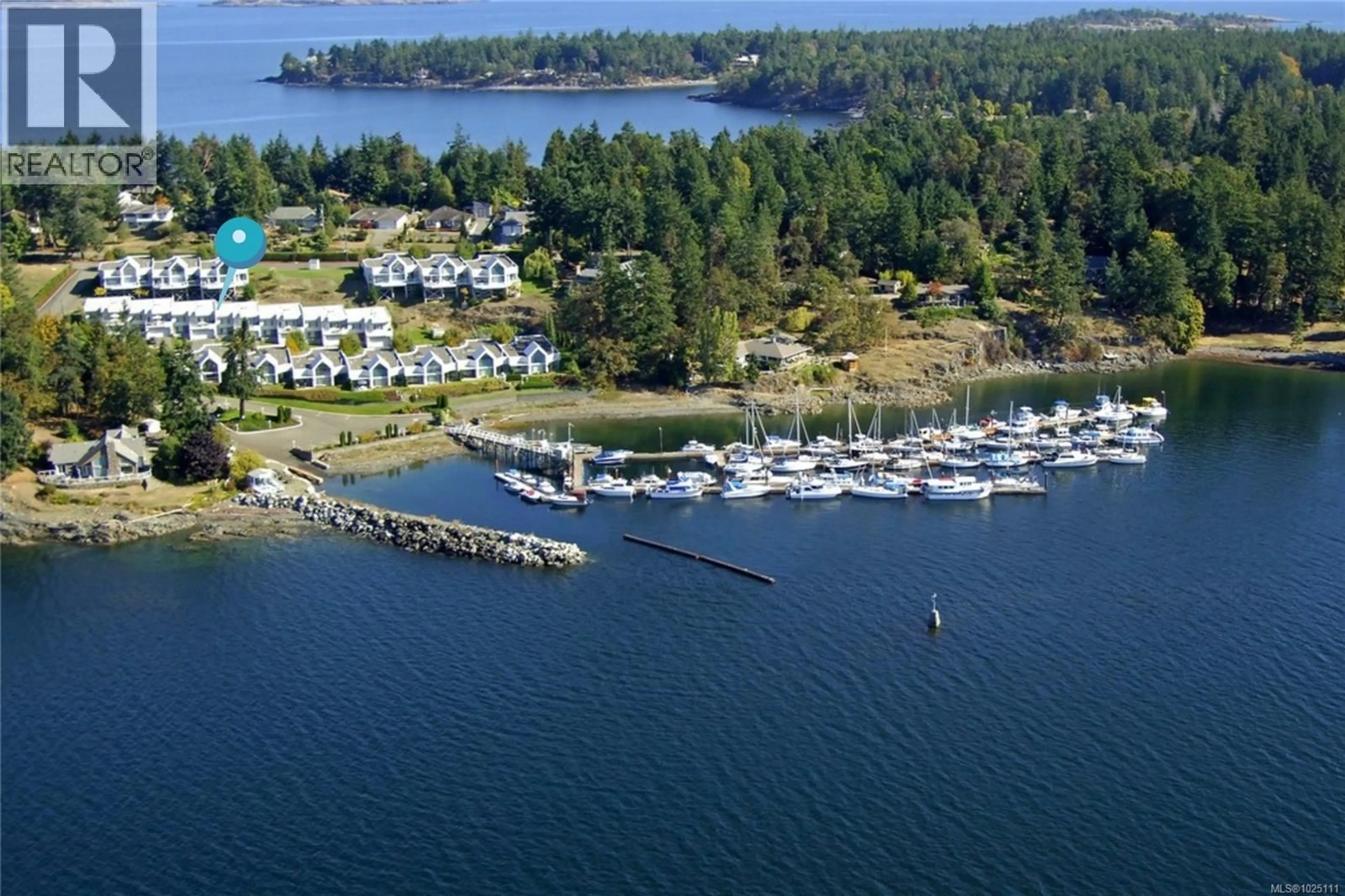 A pic from outside/outdoor area/front of a property/back of a property/a pic from drone, water/lake/river/ocean view for 16 - 1600 BRYNMARL ROAD, Nanoose Bay British Columbia V9P9E1