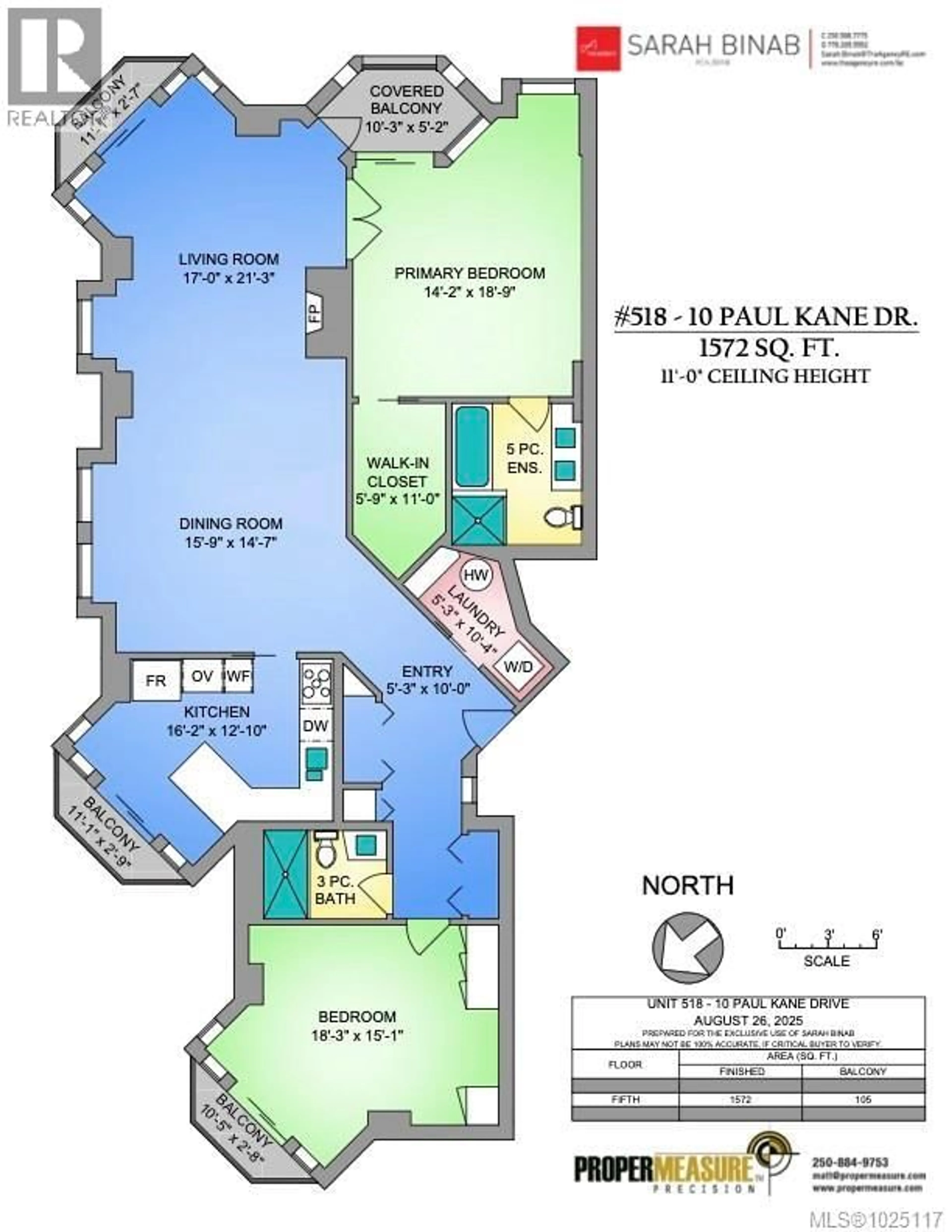 Floor plan for 518 - 10 PAUL KANE PLACE, Victoria British Columbia V9A7J8