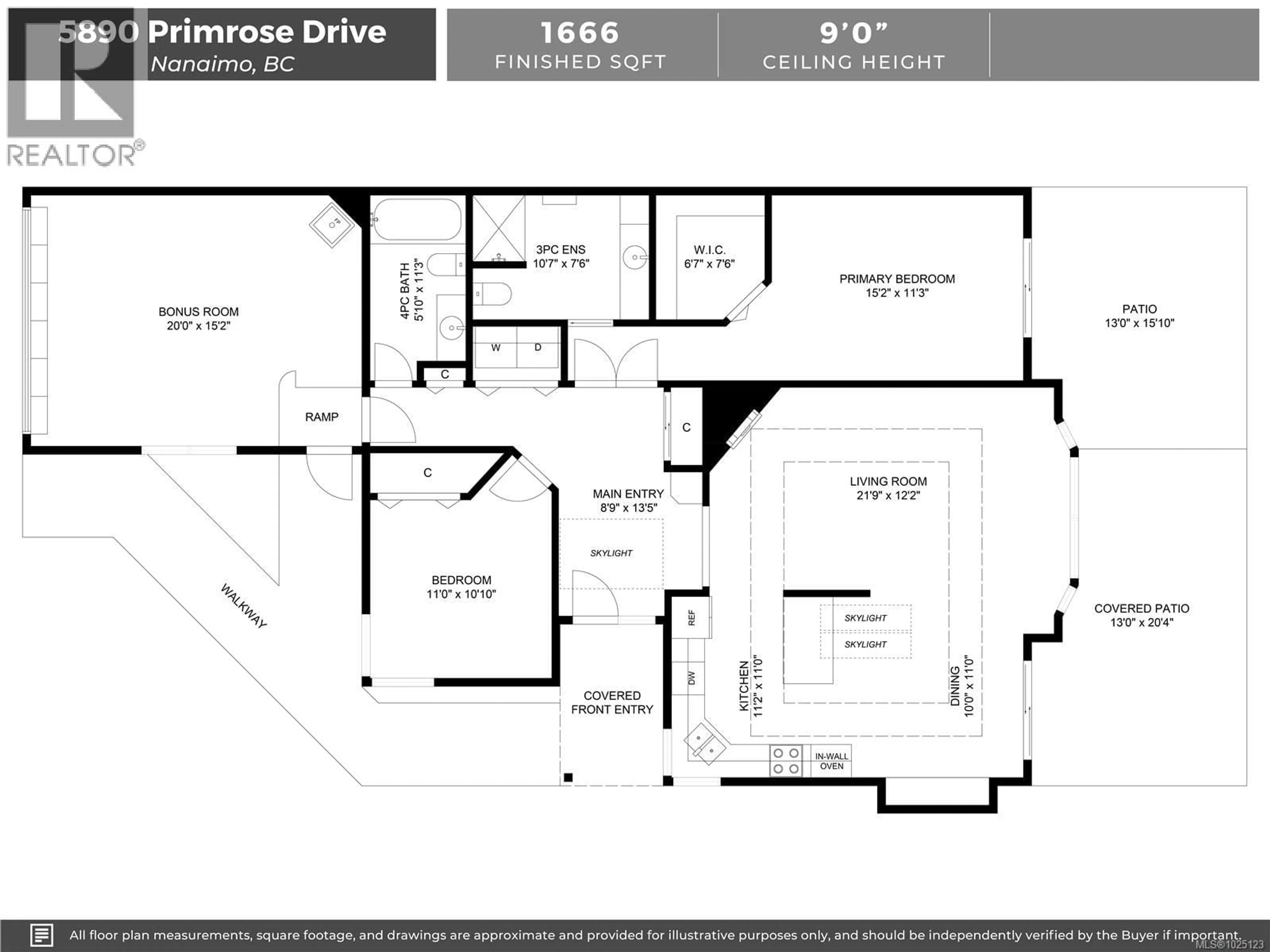 Floor plan for 5890 PRIMROSE DRIVE, Nanaimo British Columbia V6T6B8