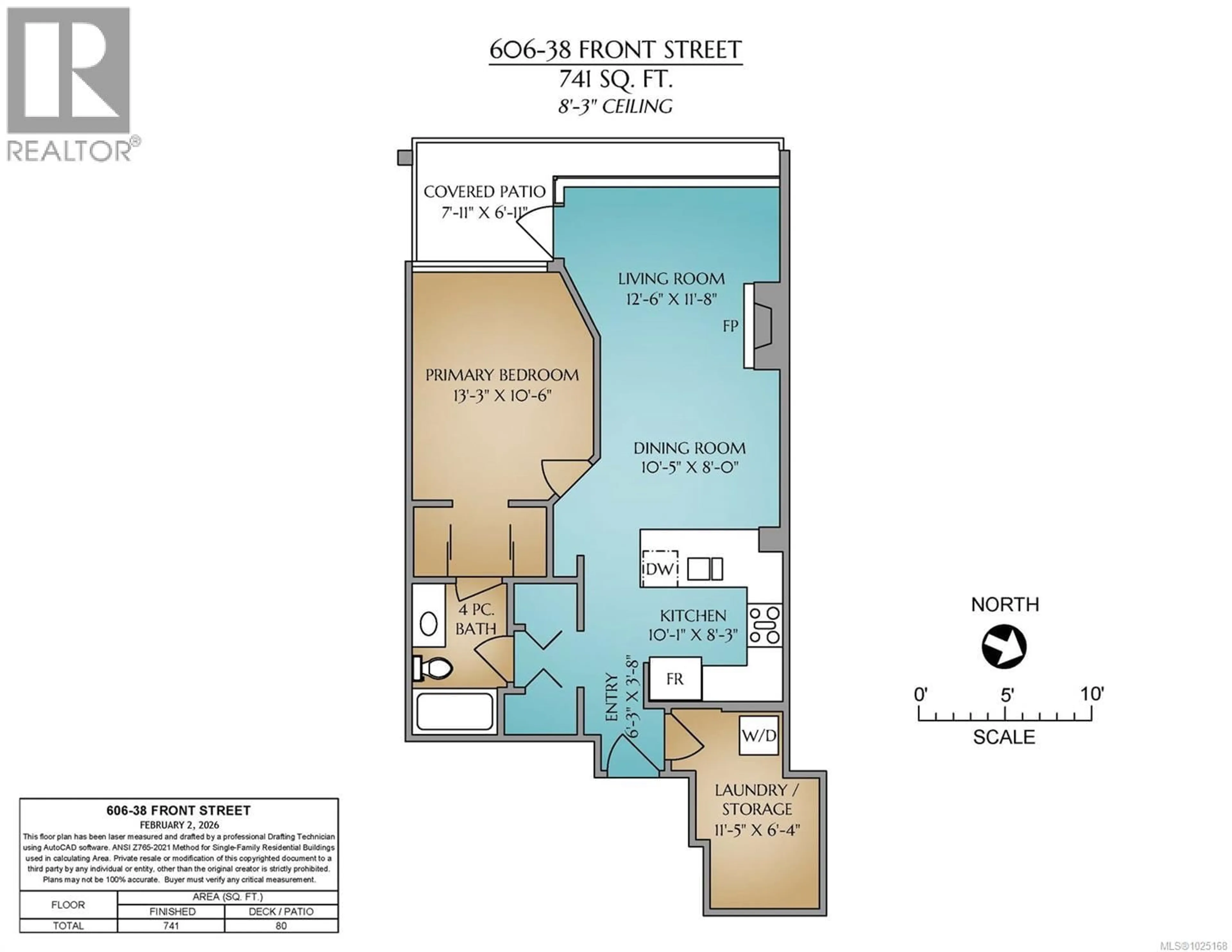 Floor plan for 606 - 38 FRONT STREET, Nanaimo British Columbia V9R0B8
