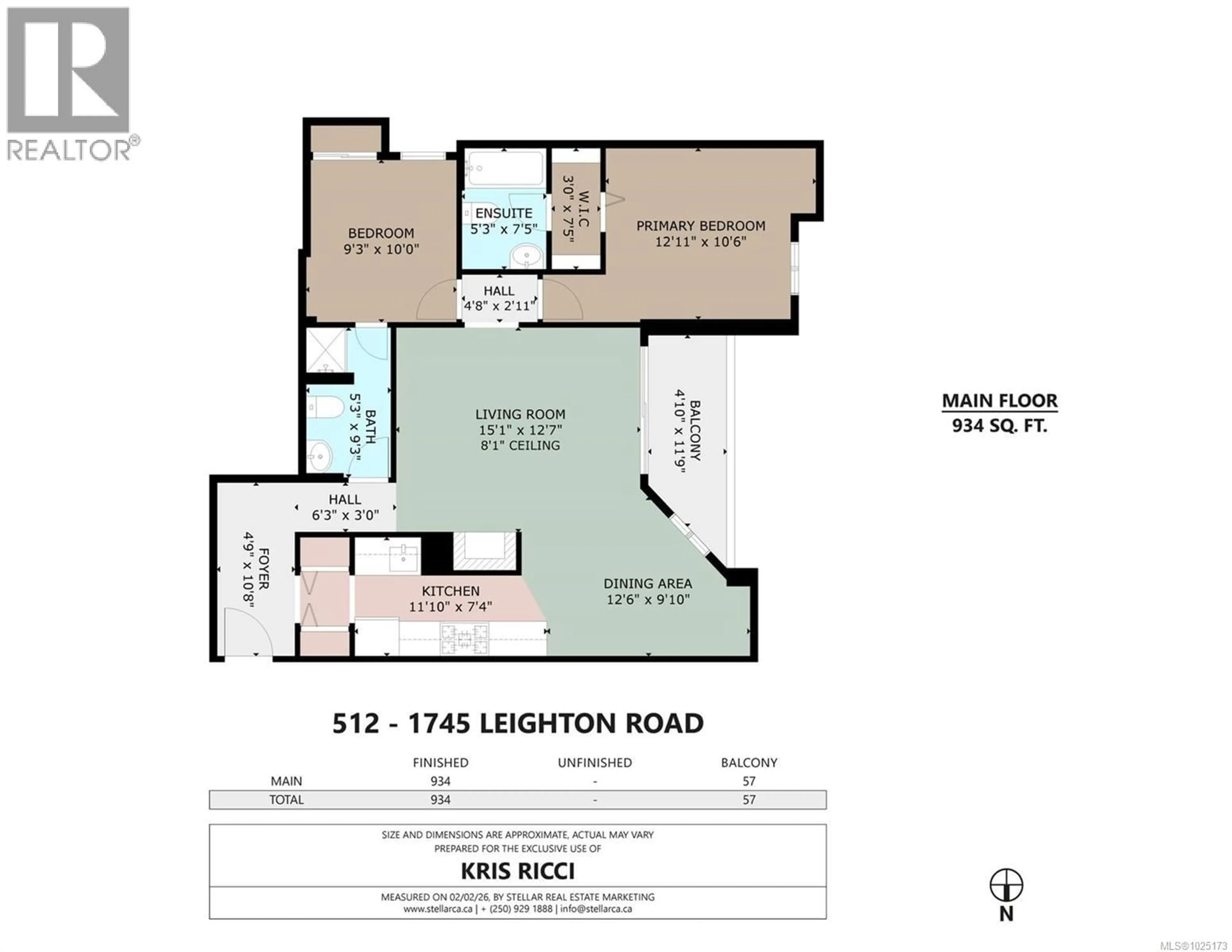 Floor plan for 512 - 1745 LEIGHTON ROAD, Victoria British Columbia V8R6R6