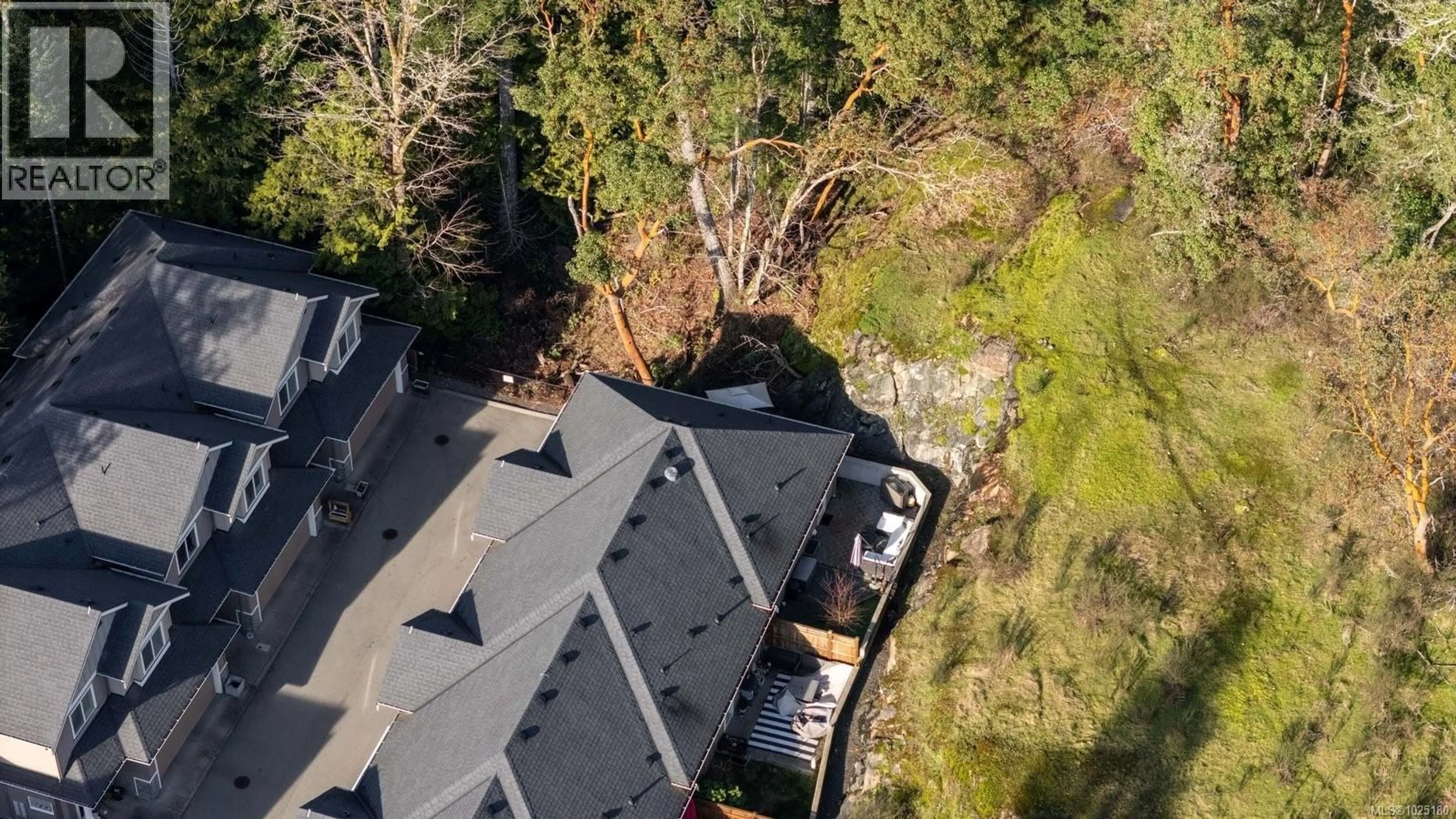 A pic from outside/outdoor area/front of a property/back of a property/a pic from drone, street for 110 - 3439 AMBROSIA CRESCENT, Langford British Columbia V9C0K4