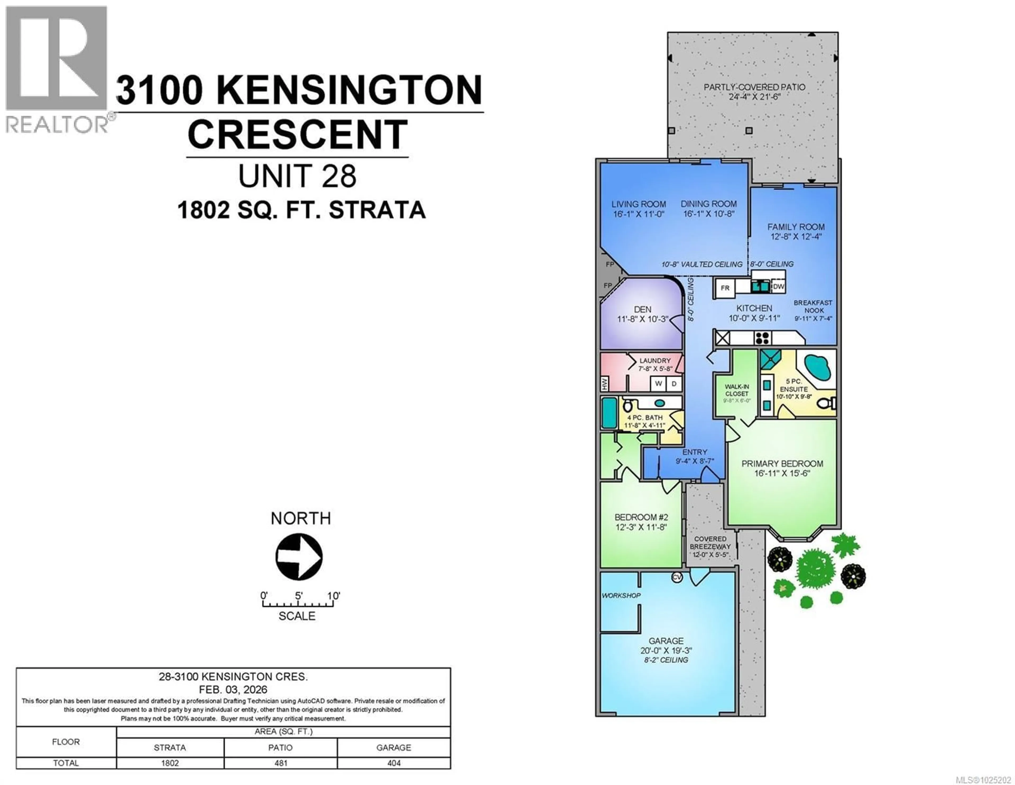 Floor plan for 28 - 3100 KENSINGTON CRESCENT, Courtenay British Columbia V9N8Z9