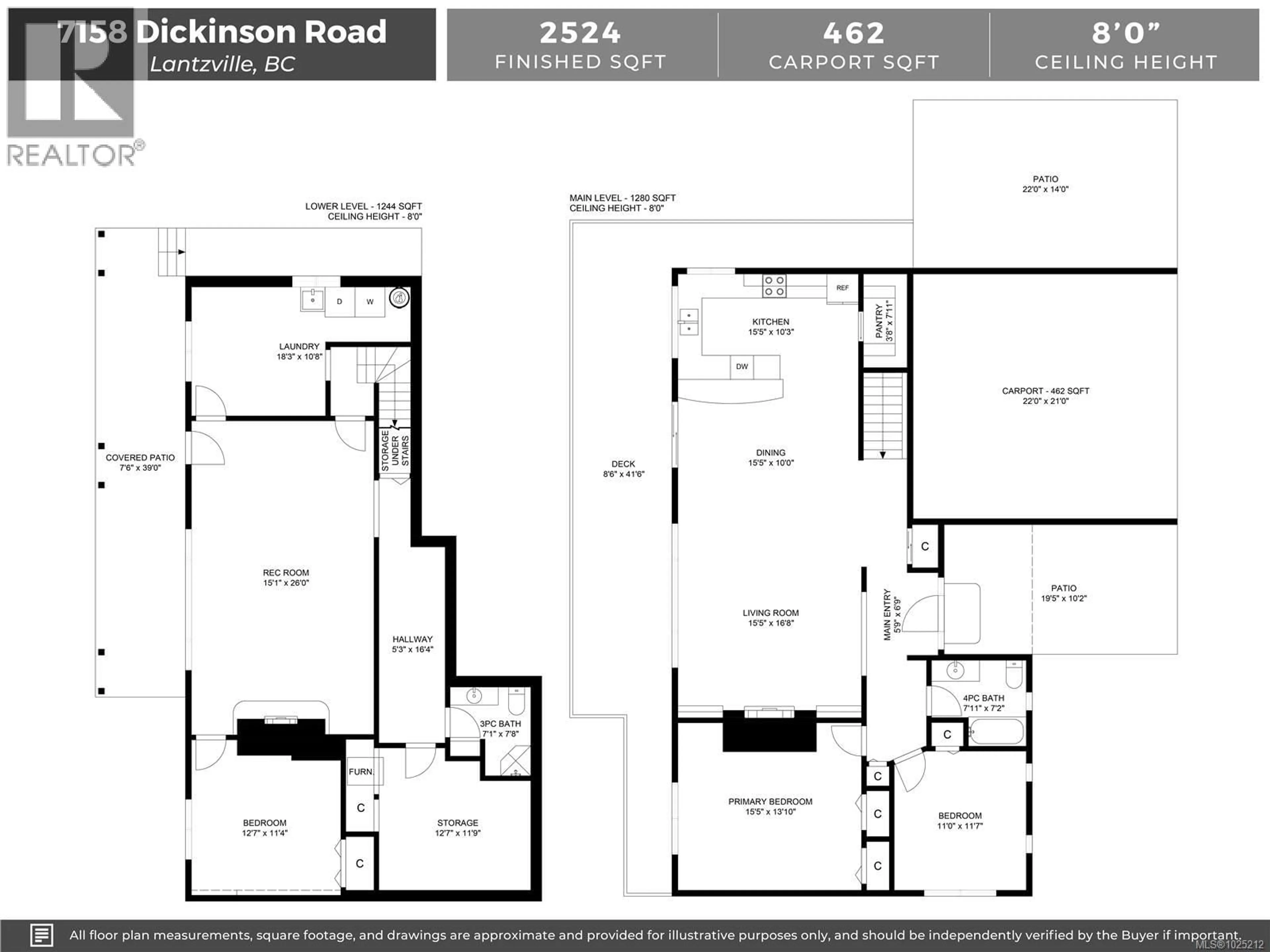 Floor plan for 7158 DICKINSON ROAD, Lantzville British Columbia V0R2H0