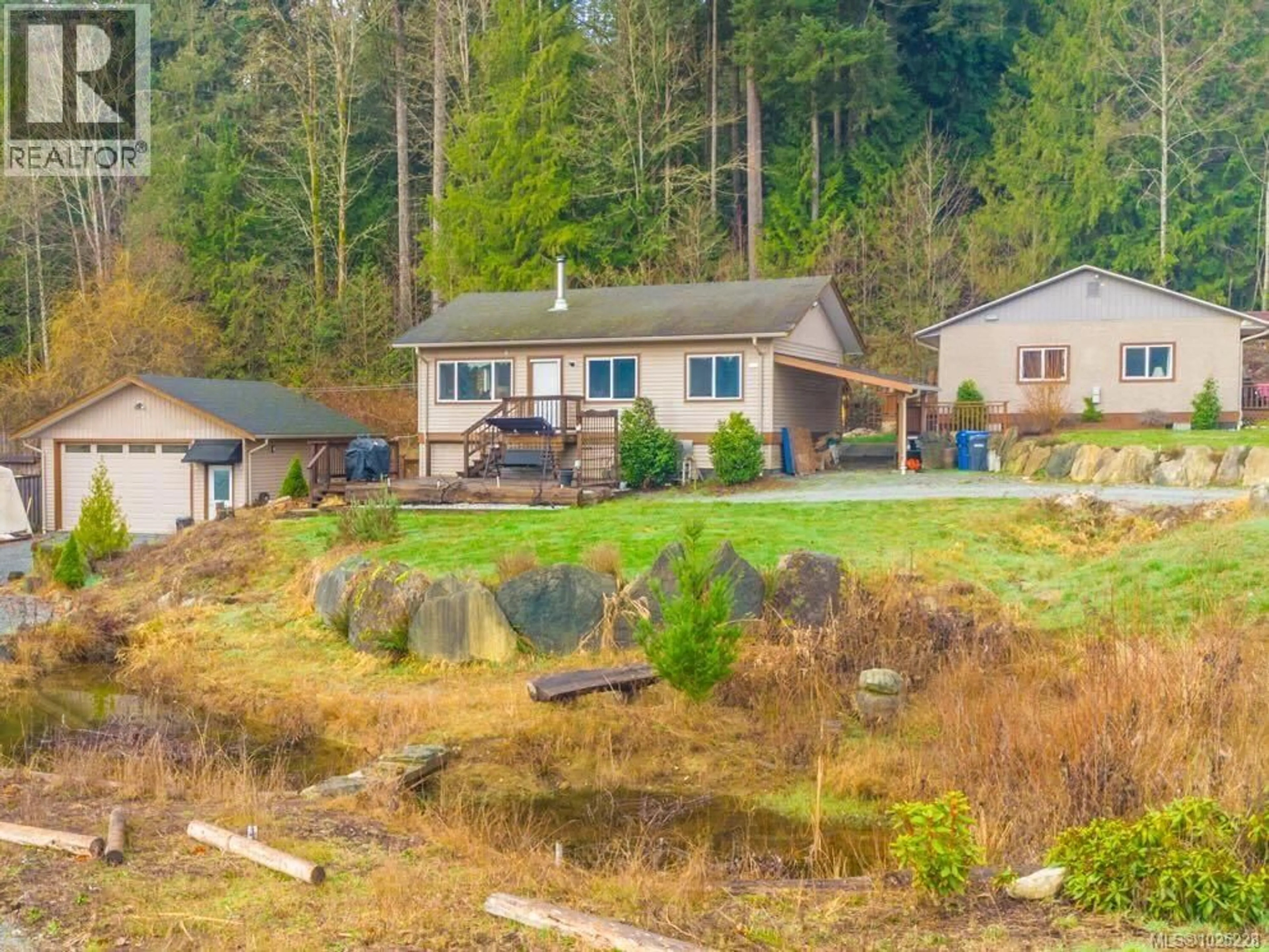 A pic from outside/outdoor area/front of a property/back of a property/a pic from drone, water/lake/river/ocean view for 1959 CINNABAR DRIVE, Nanaimo British Columbia V9X1B3