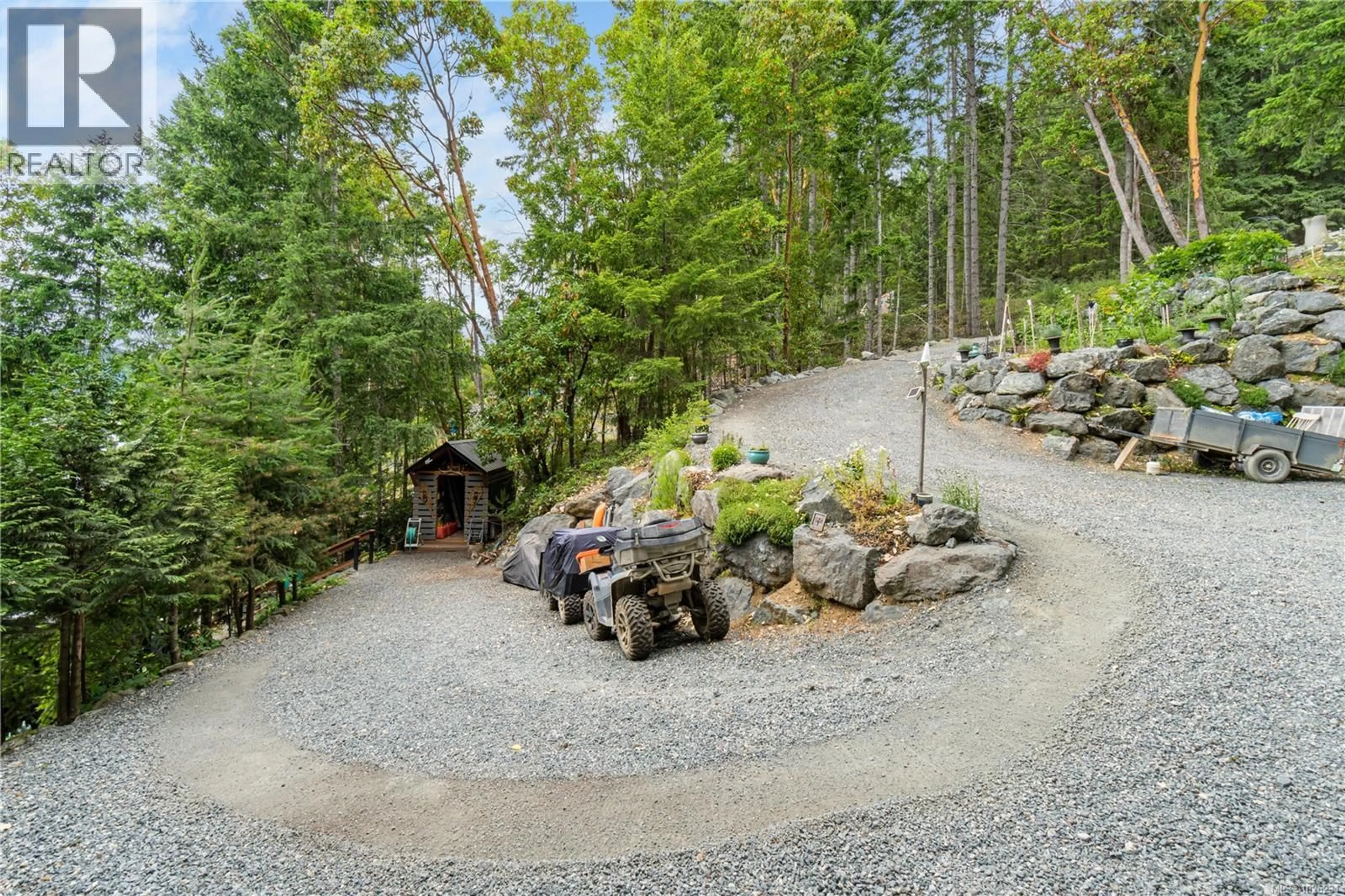 Patio, forest/trees view for Lot 409 - 3664 HORNE LAKE CAVES ROAD, Qualicum Beach British Columbia V9K2L7