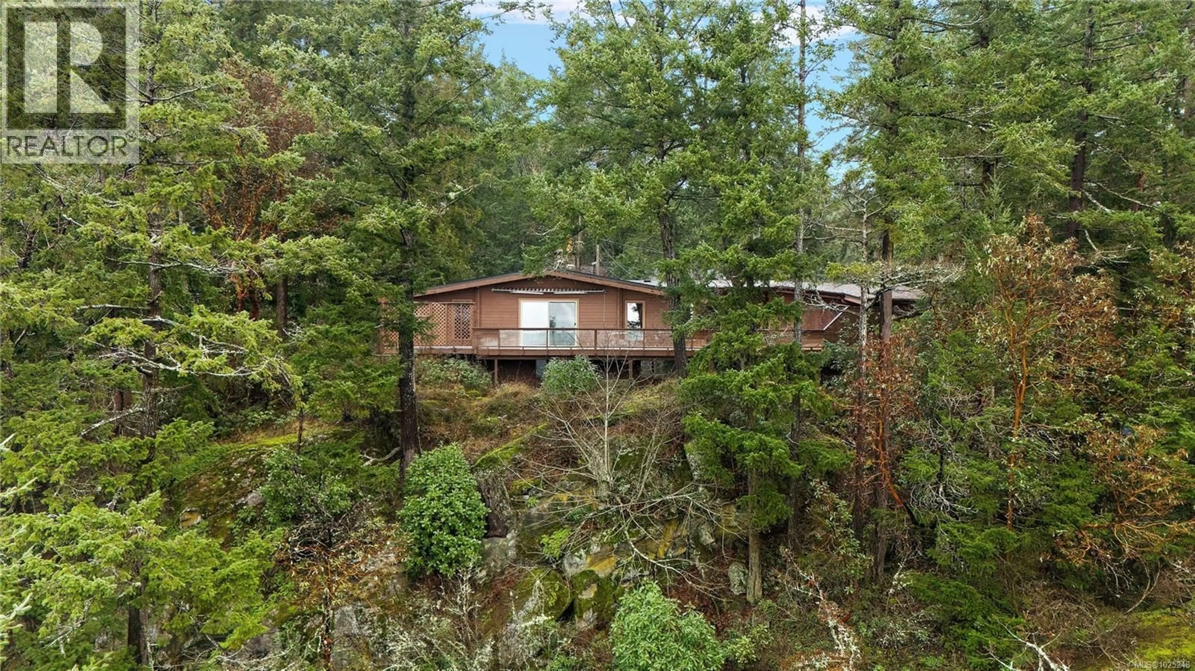 A pic from outside/outdoor area/front of a property/back of a property/a pic from drone, forest/trees view for 11064 KITTIWAKE PLACE, North Saanich British Columbia V8L5J3