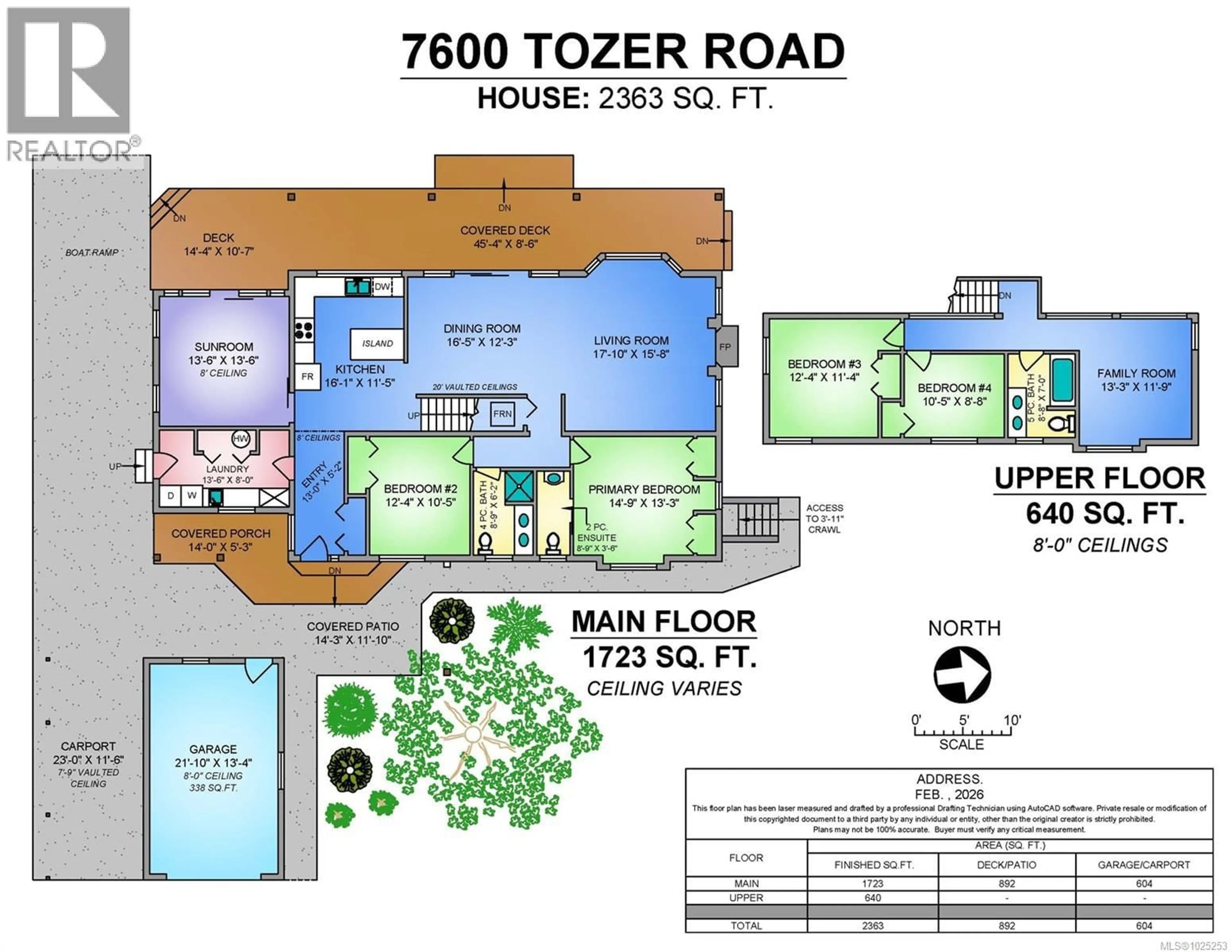 Floor plan for 7600 TOZER ROAD, Fanny Bay British Columbia V0R1W0