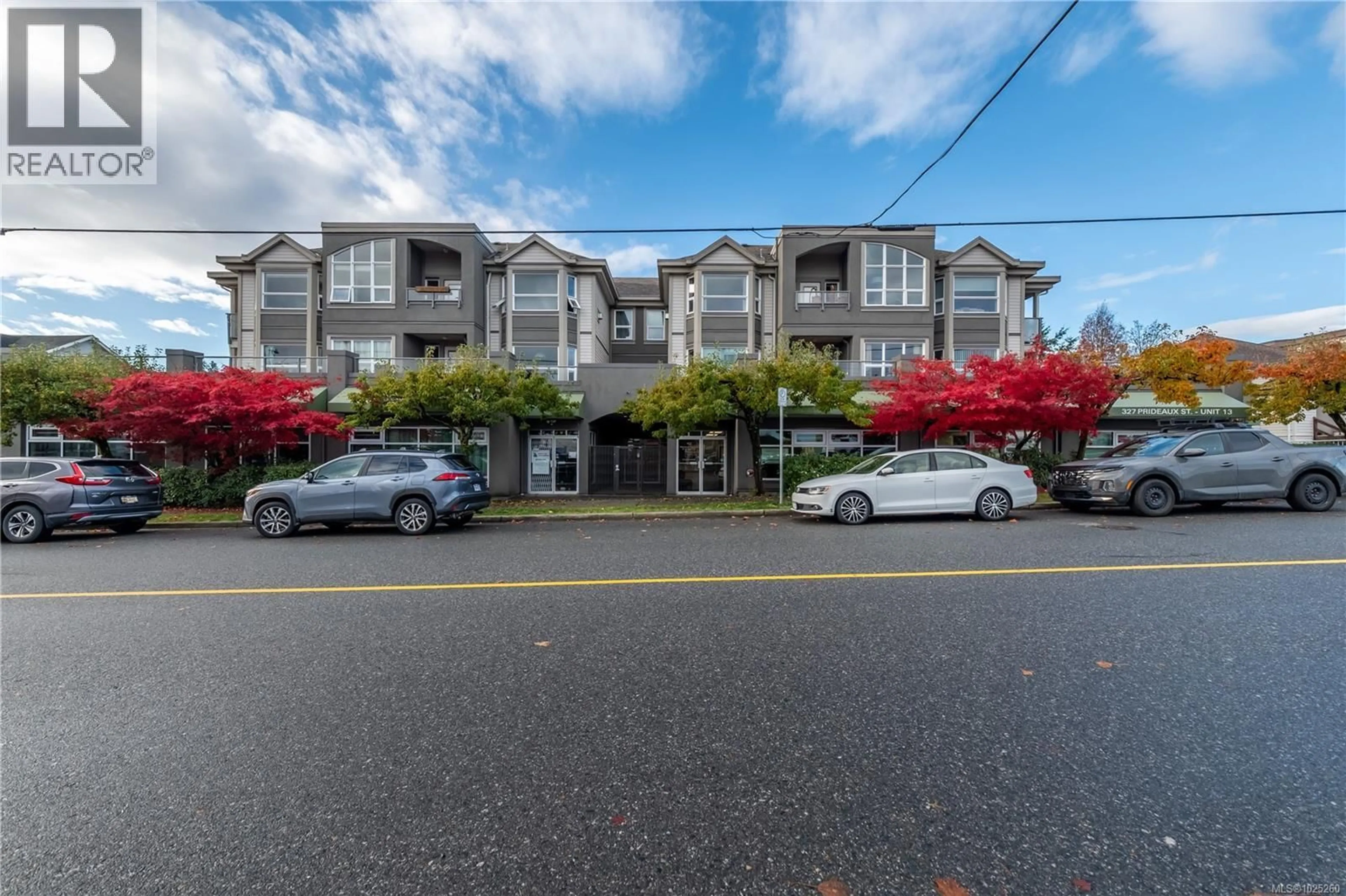 A pic from outside/outdoor area/front of a property/back of a property/a pic from drone, street for 201 - 327 PRIDEAUX STREET, Nanaimo British Columbia V9R2N4