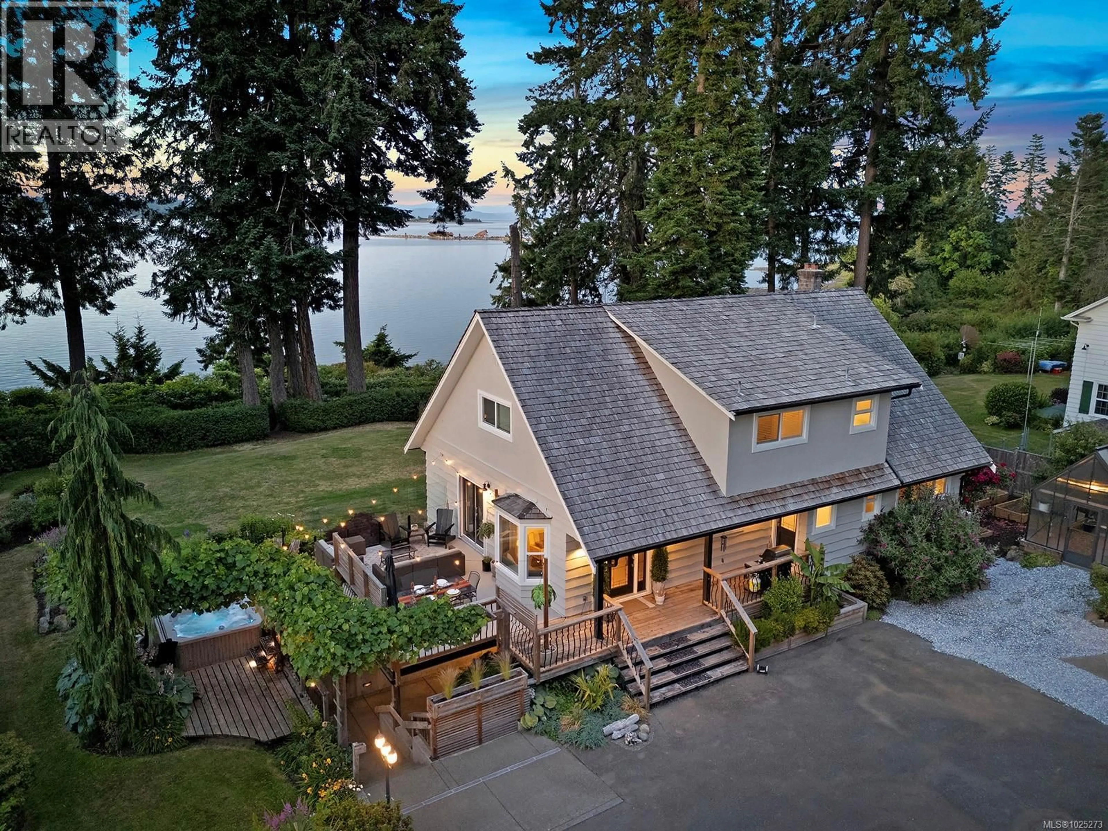 A pic from outside/outdoor area/front of a property/back of a property/a pic from drone, water/lake/river/ocean view for 4026 HAAS ROAD, Courtenay British Columbia V9N9T4