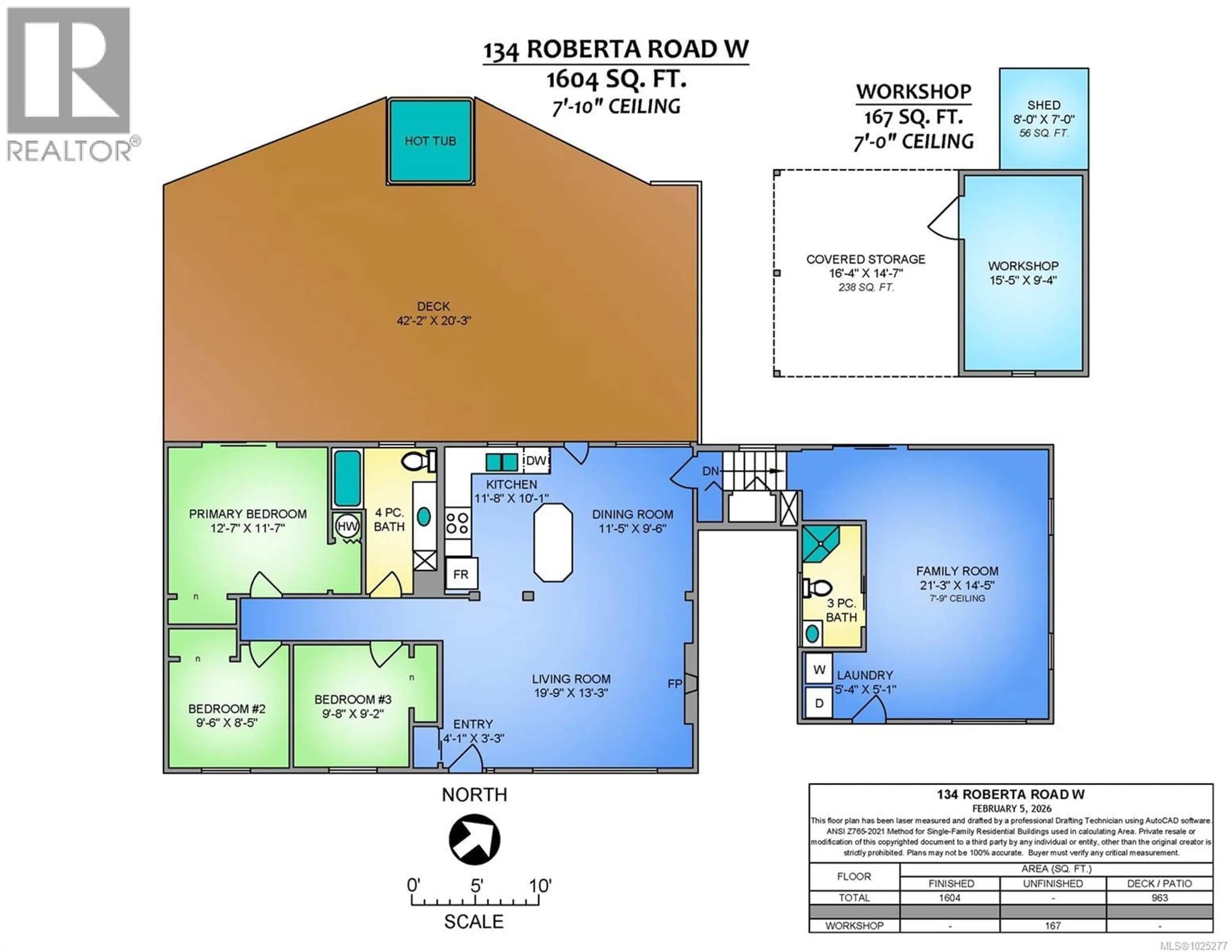 Floor plan for 134 ROBERTA ROAD WEST, Nanaimo British Columbia V9X1A2