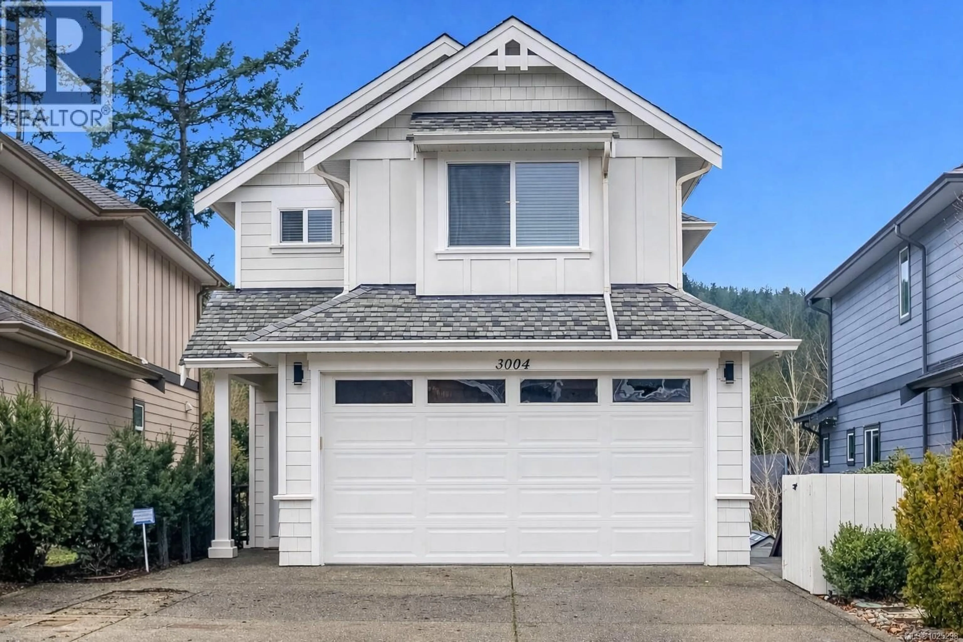 Home with vinyl exterior material, street for 3004 DORNIER ROAD, Langford British Columbia V9B0A5