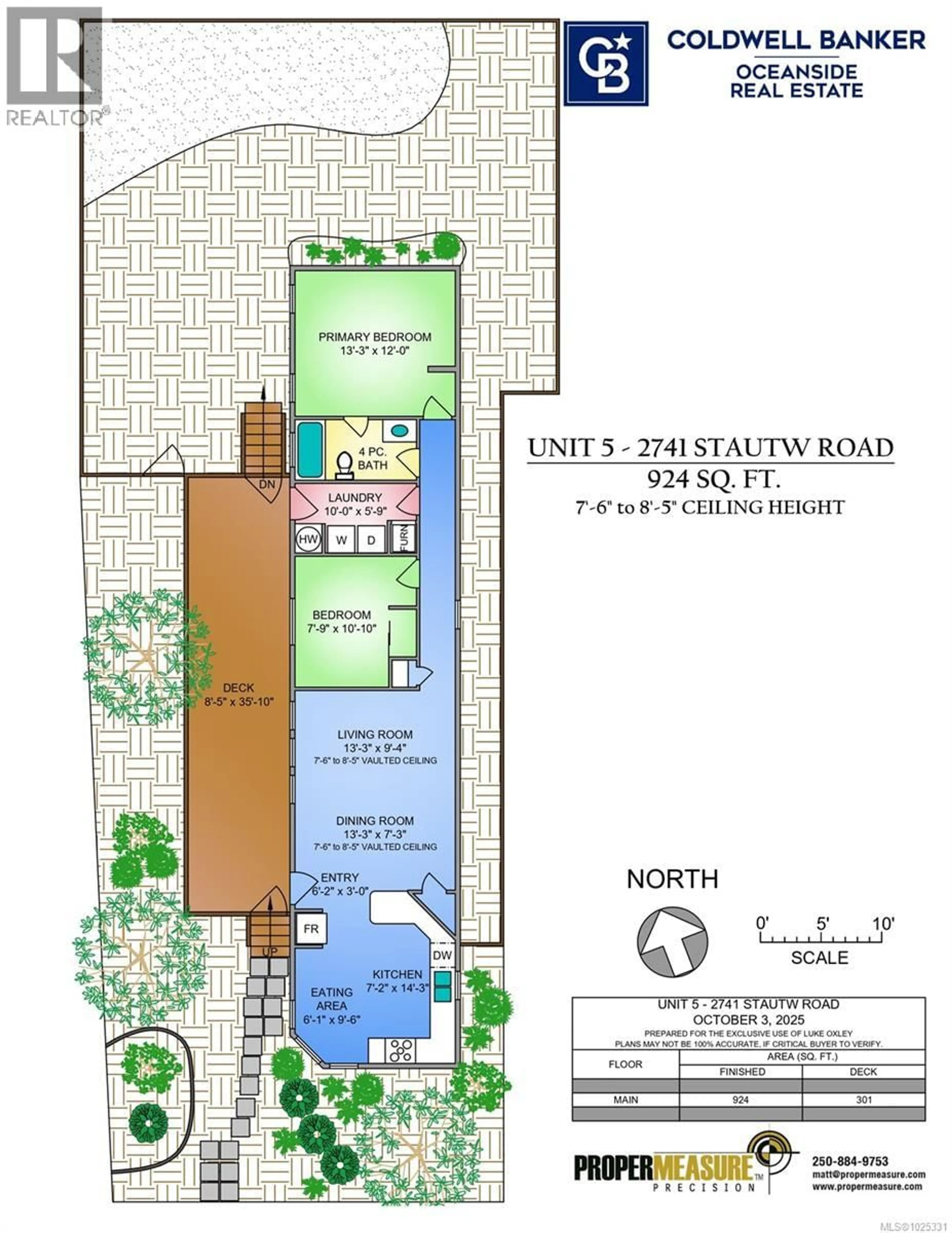 Floor plan for 5 - 2741 STAUTW ROAD, Central Saanich British Columbia V8M2E9