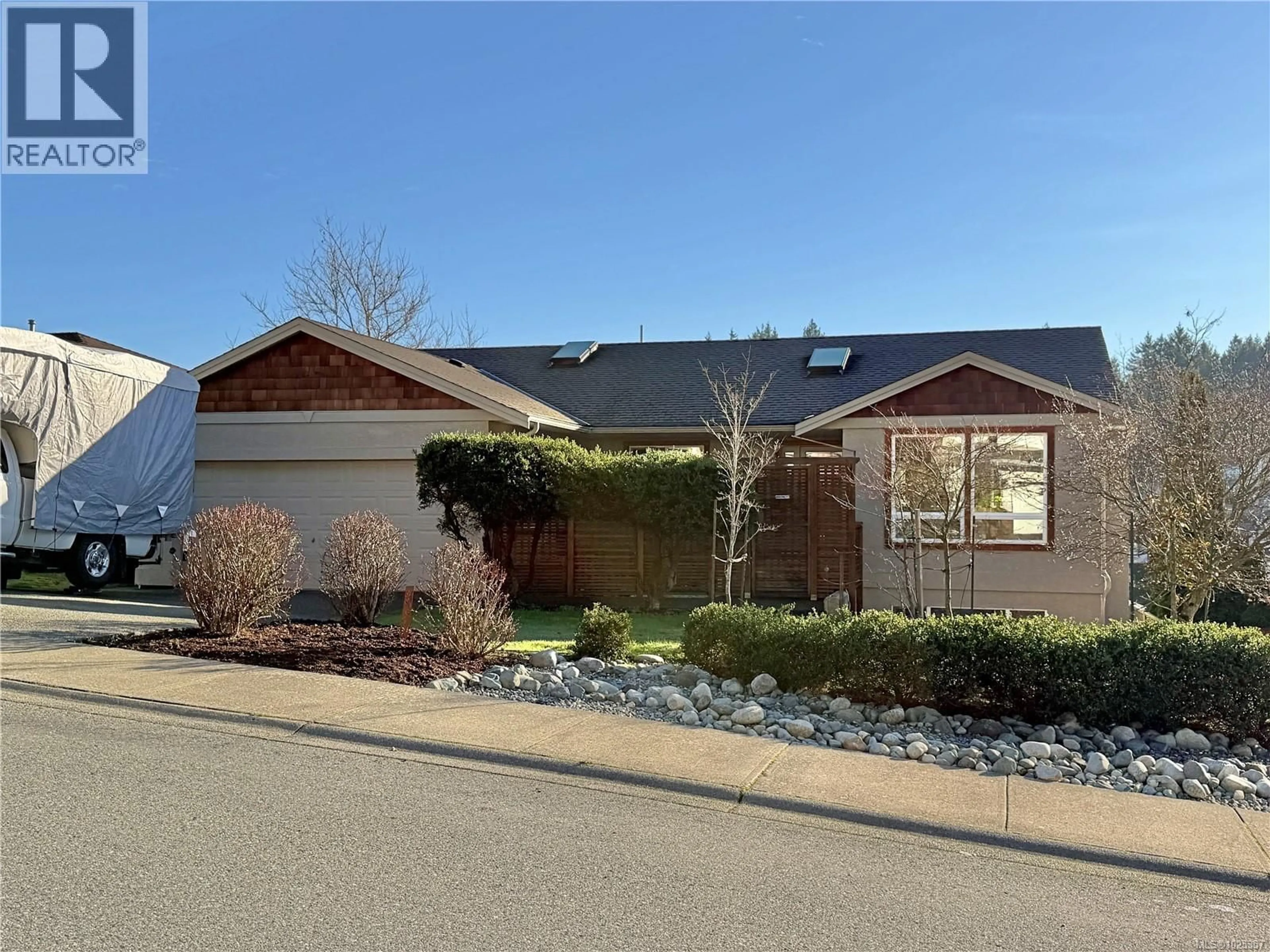 Home with brick exterior material, street for 4873 FAIRBROOK CRESCENT, Nanaimo British Columbia V9T6L6