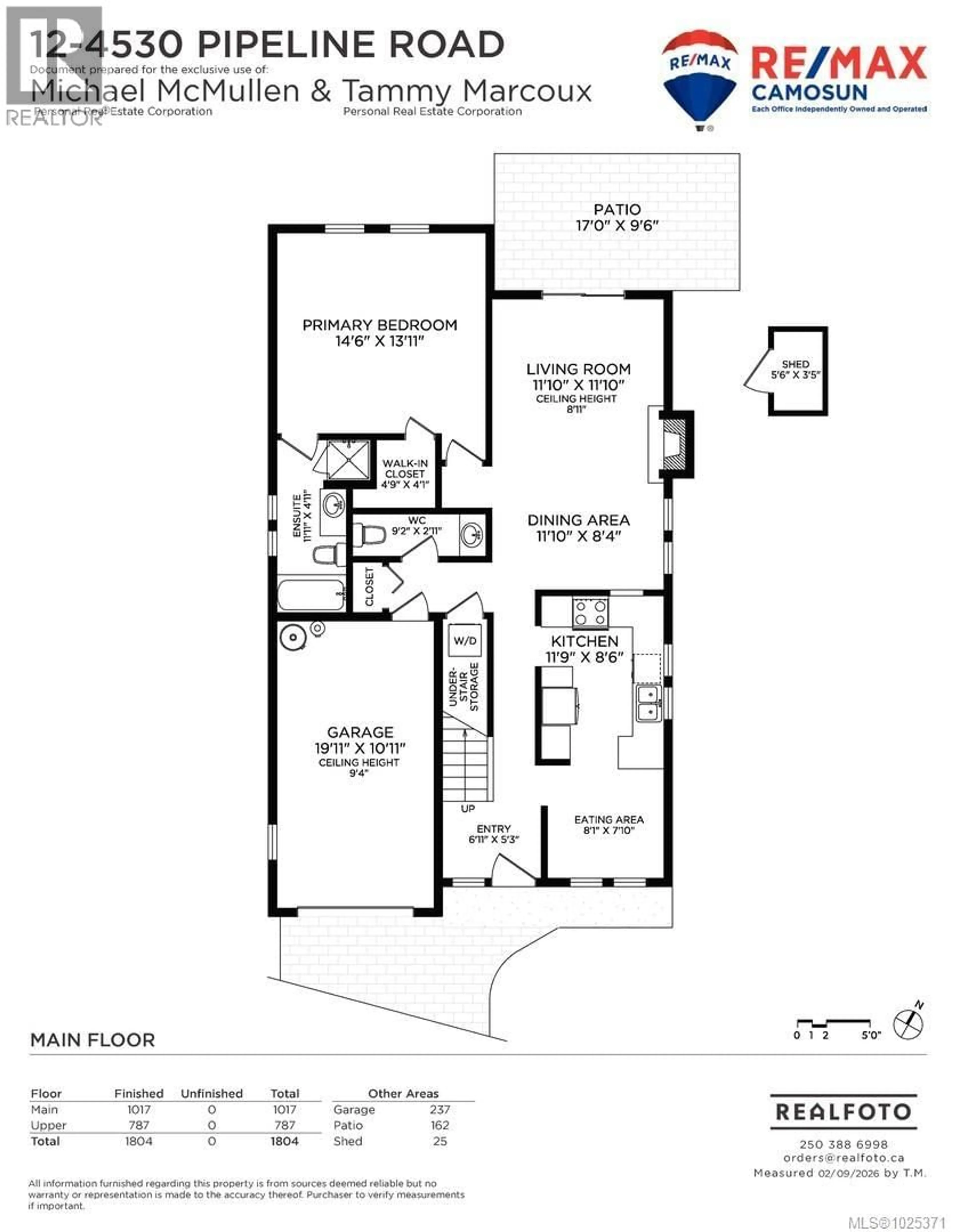 Floor plan for 12 - 4530 PIPELINE ROAD, Saanich British Columbia V8Z7Y6