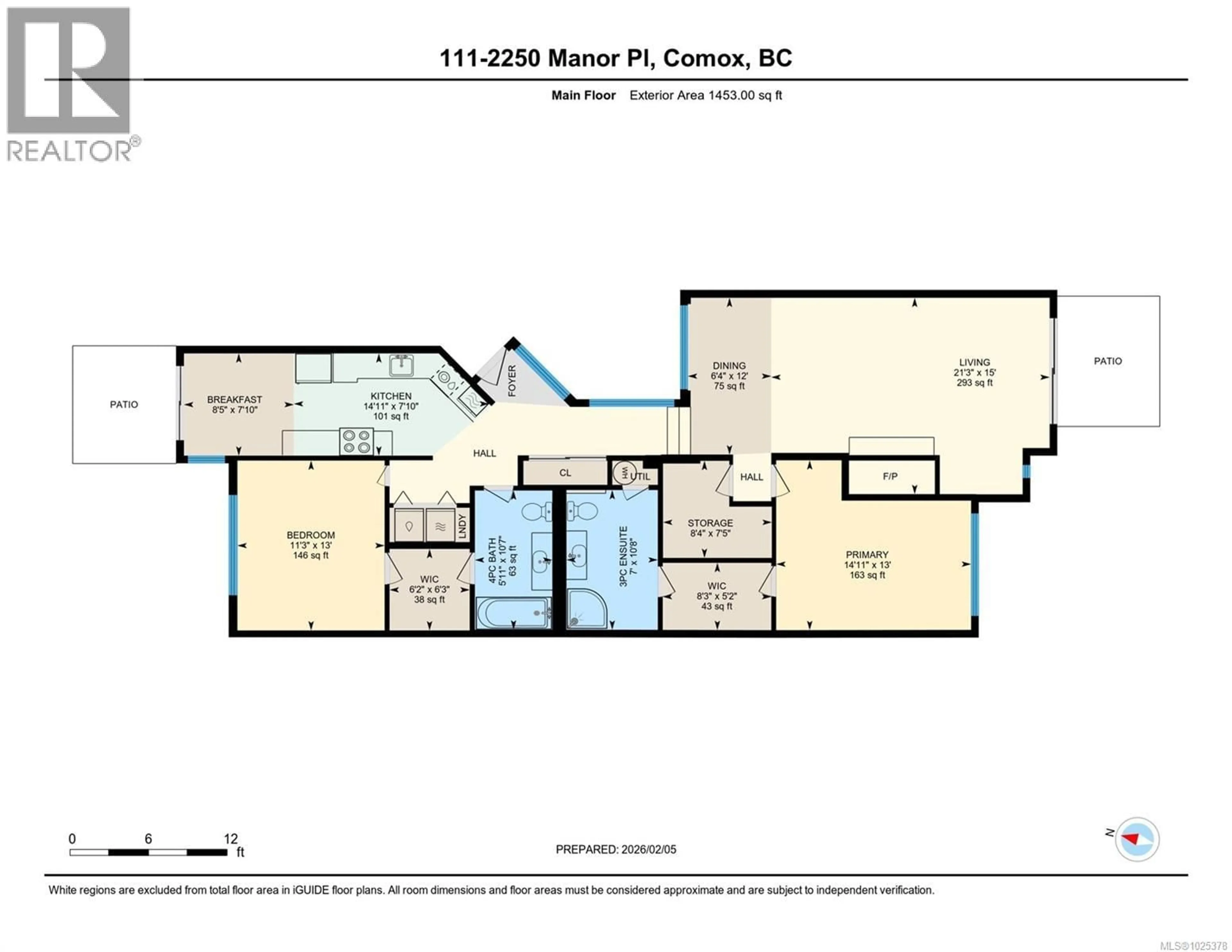 Floor plan for 111 - 2250 MANOR PLACE, Comox British Columbia V9M1C5