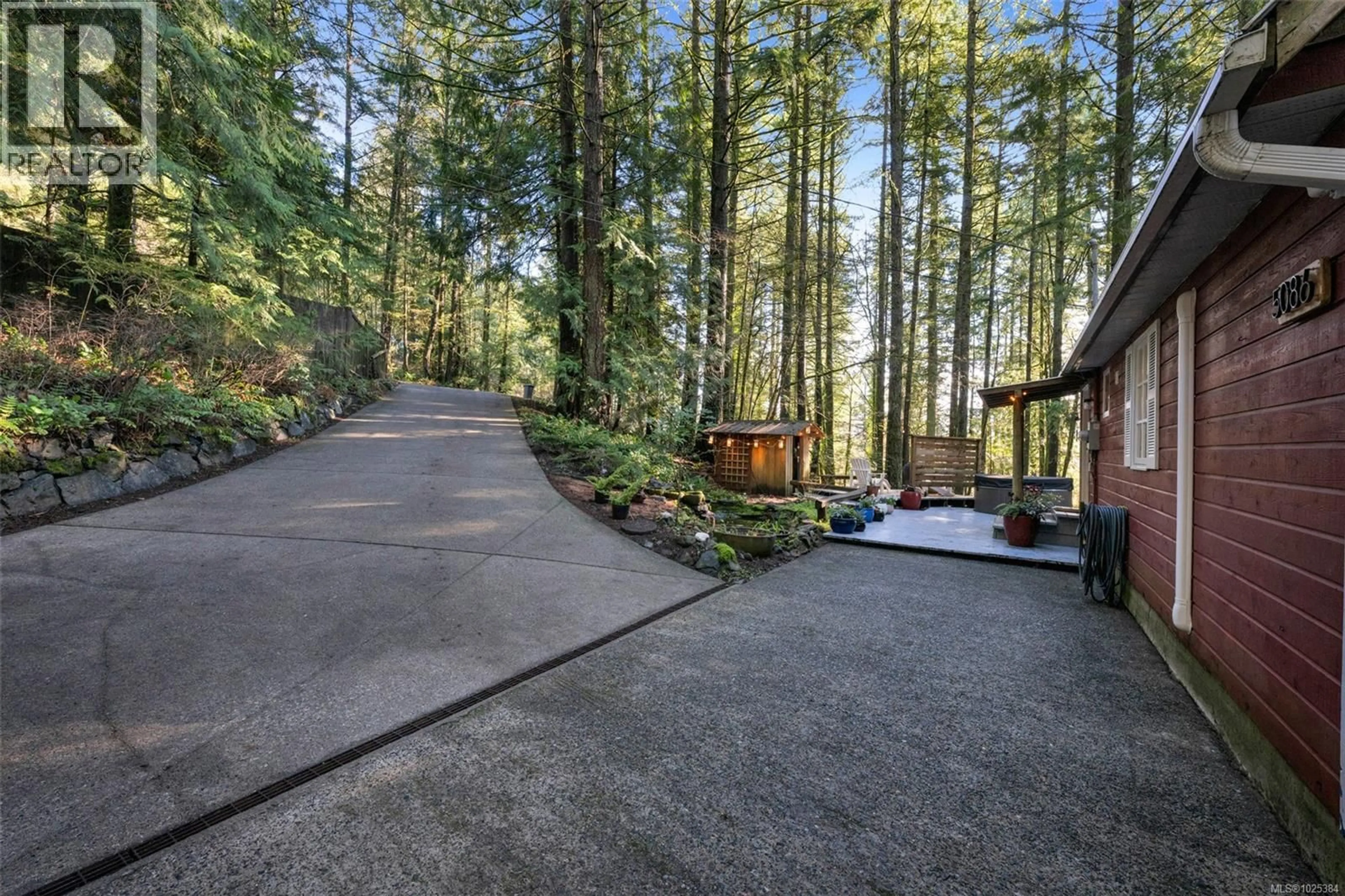 Patio, forest/trees view for 5086 MCLAY ROAD, Duncan British Columbia V9L6S1