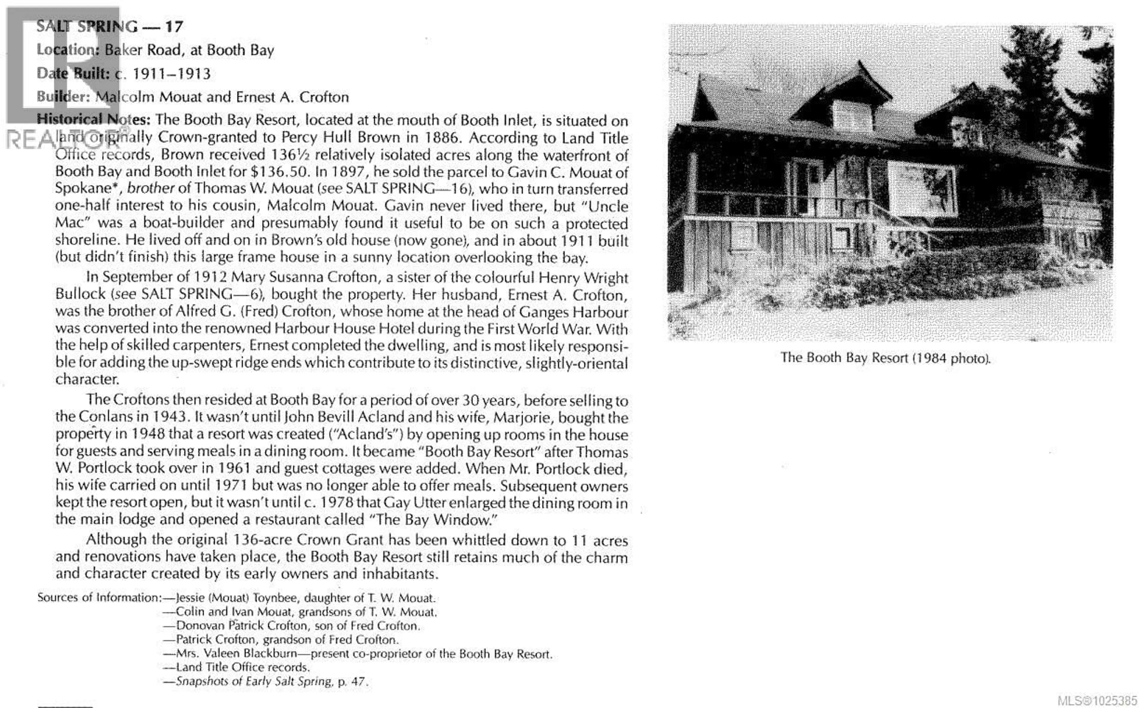 Unknown for 116 ACLAND ROAD, Salt Spring British Columbia V8K2N6