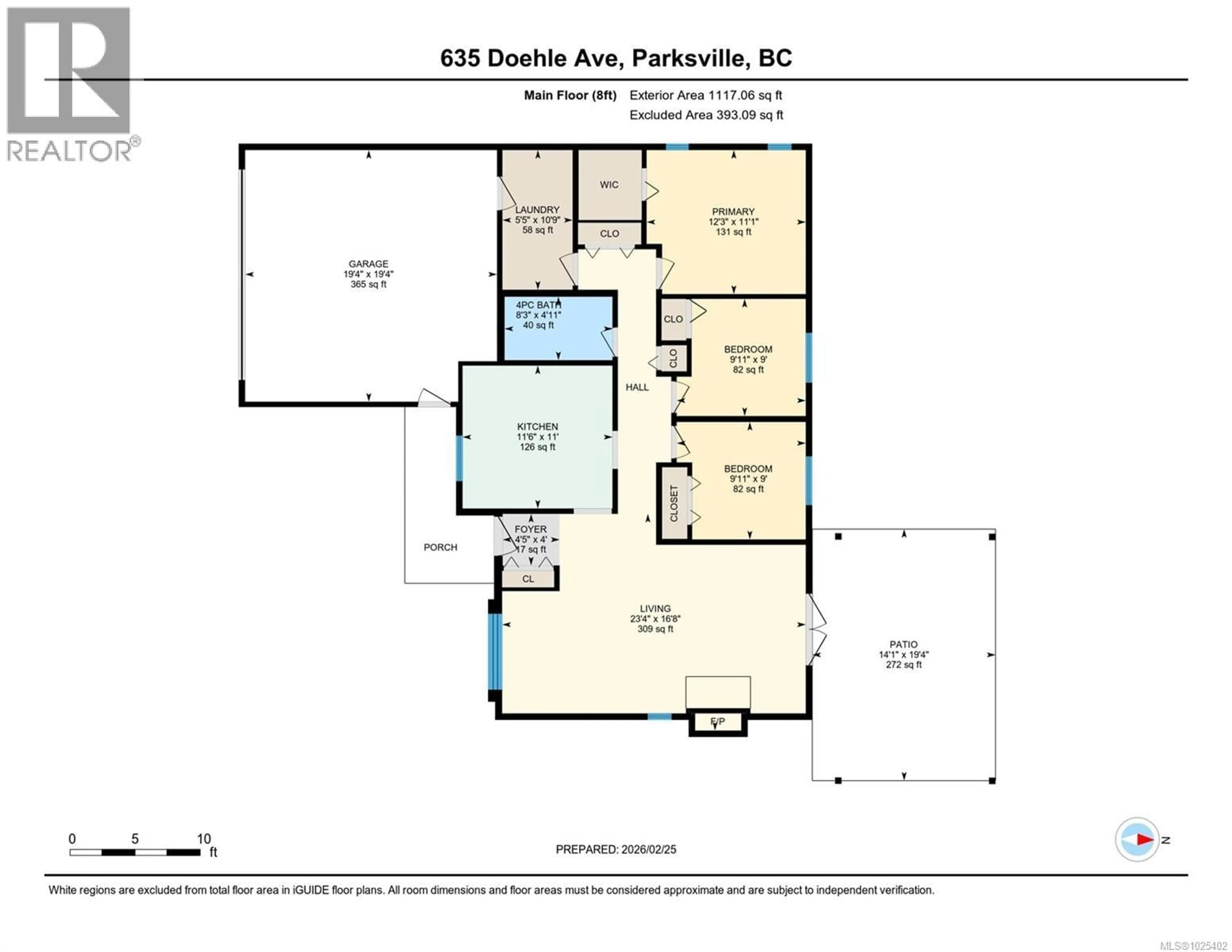 Floor plan for 635 DOEHLE AVENUE, Parksville British Columbia V9P1C2
