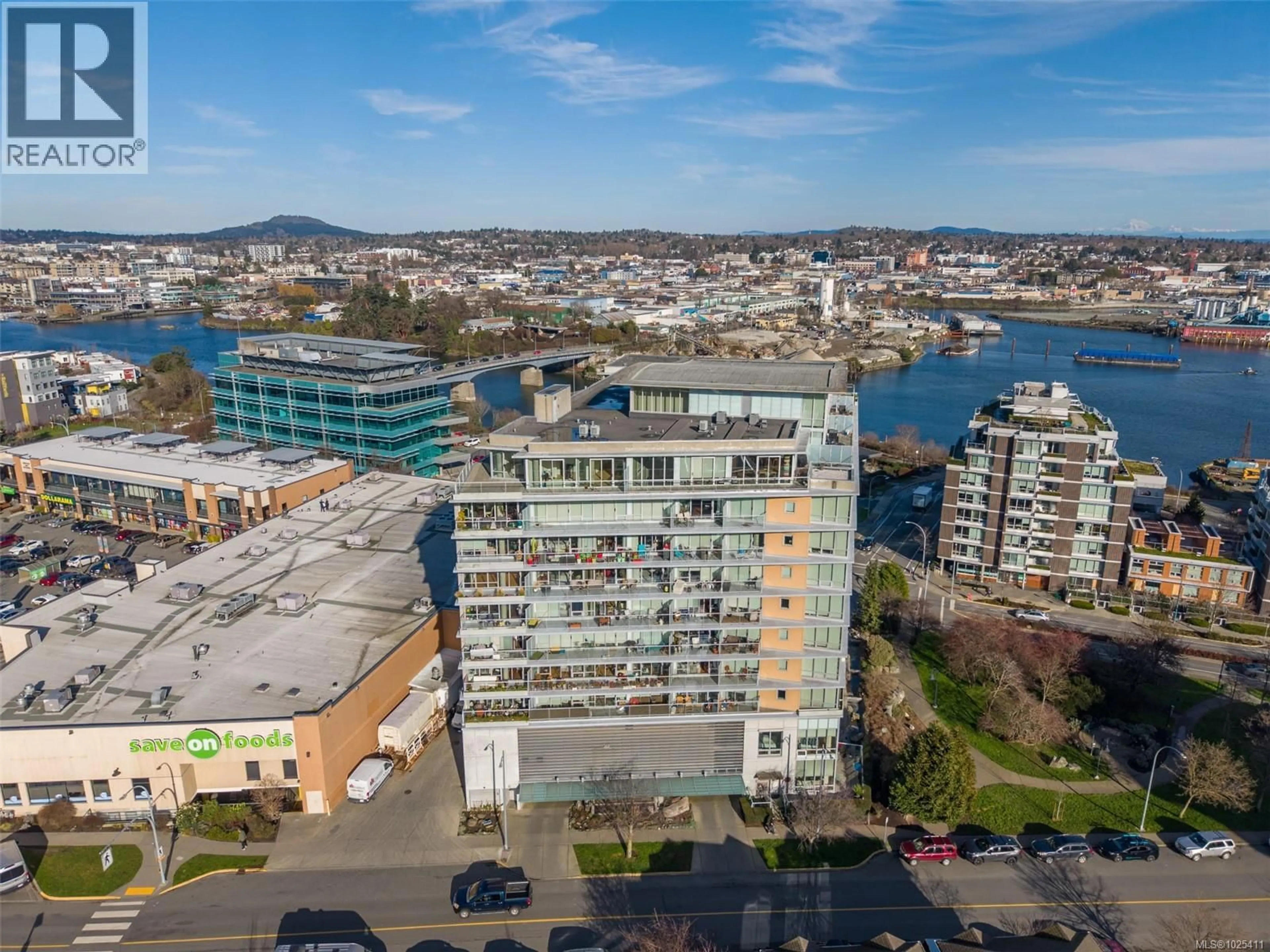 A pic from outside/outdoor area/front of a property/back of a property/a pic from drone, water/lake/river/ocean view for 905 - 160 WILSON STREET, Victoria British Columbia V9A7P9