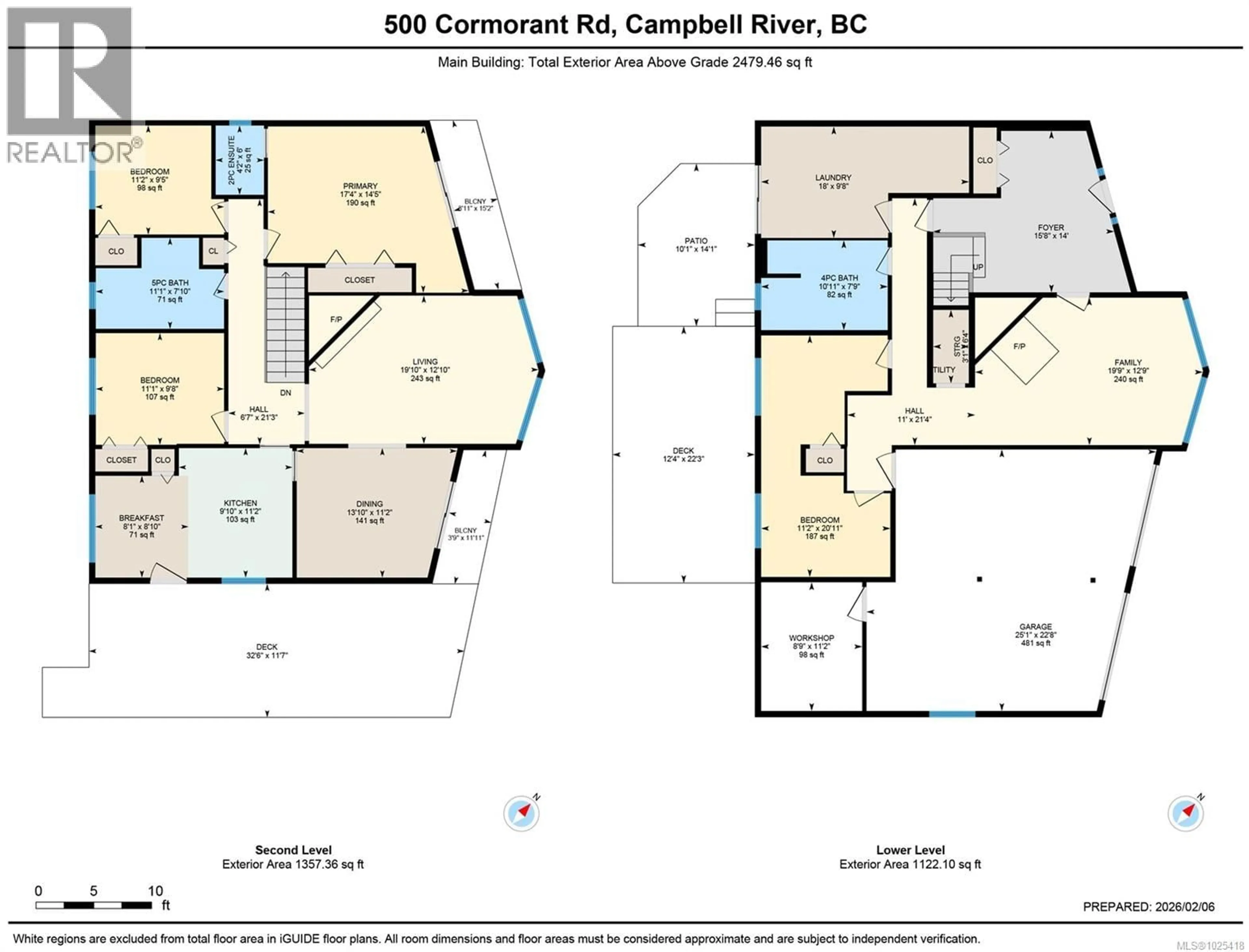 Floor plan for 500 CORMORANT ROAD, Campbell River British Columbia V9W5Z6