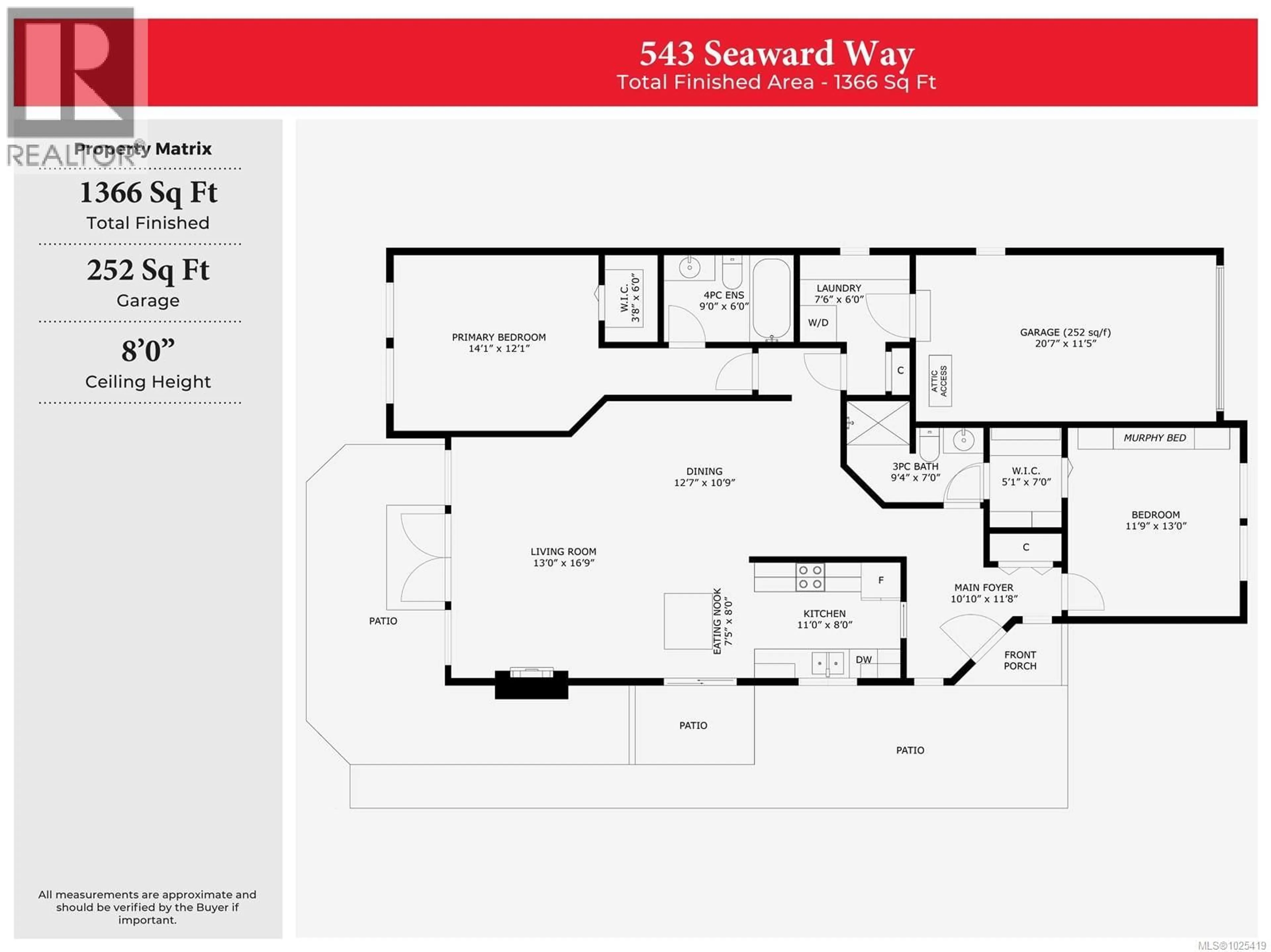Floor plan for 543 SEAWARD WAY, Qualicum Beach British Columbia V9K1T8
