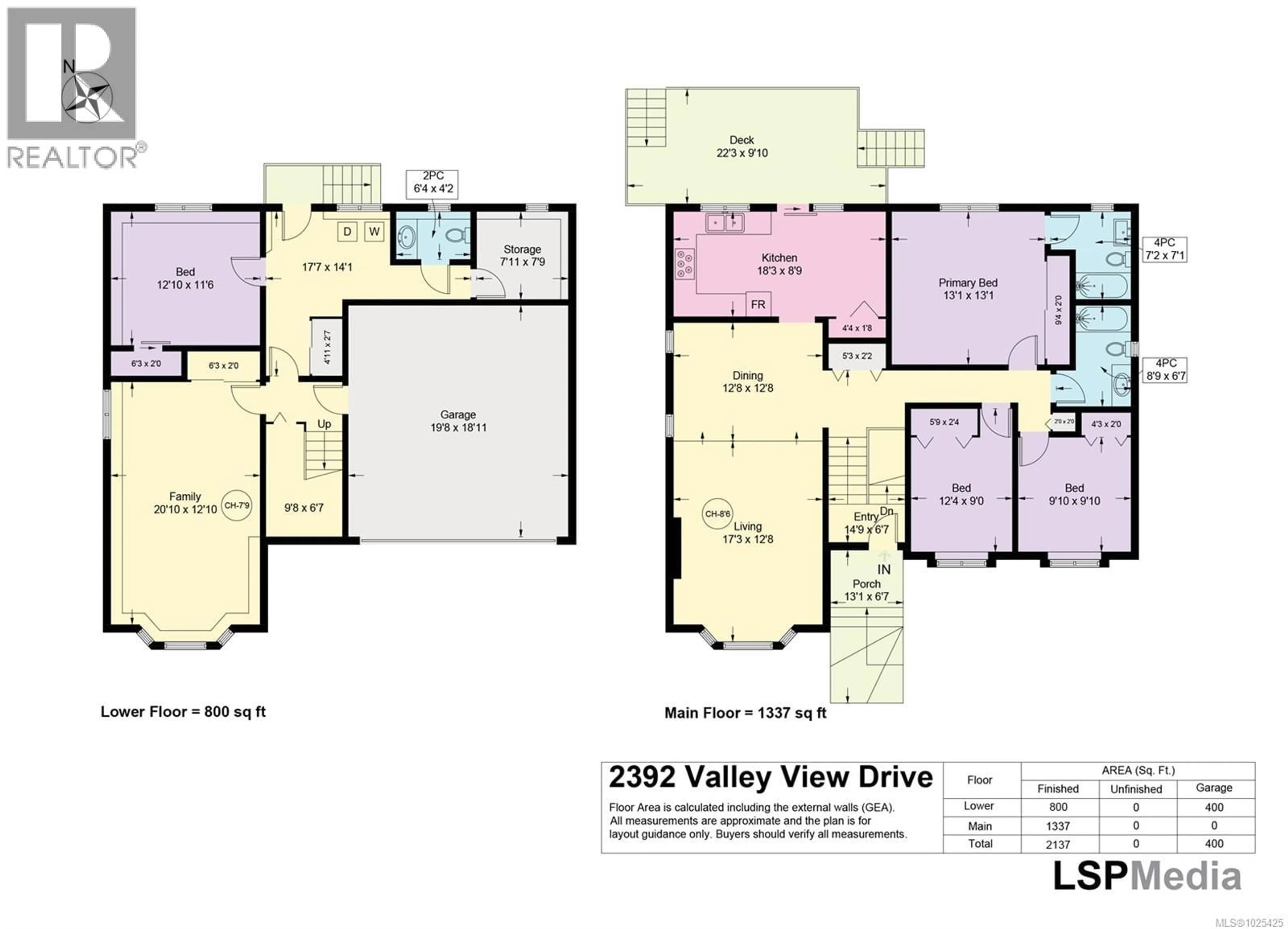 Floor plan for 2392 VALLEY VIEW DRIVE, Courtenay British Columbia V9N8S5