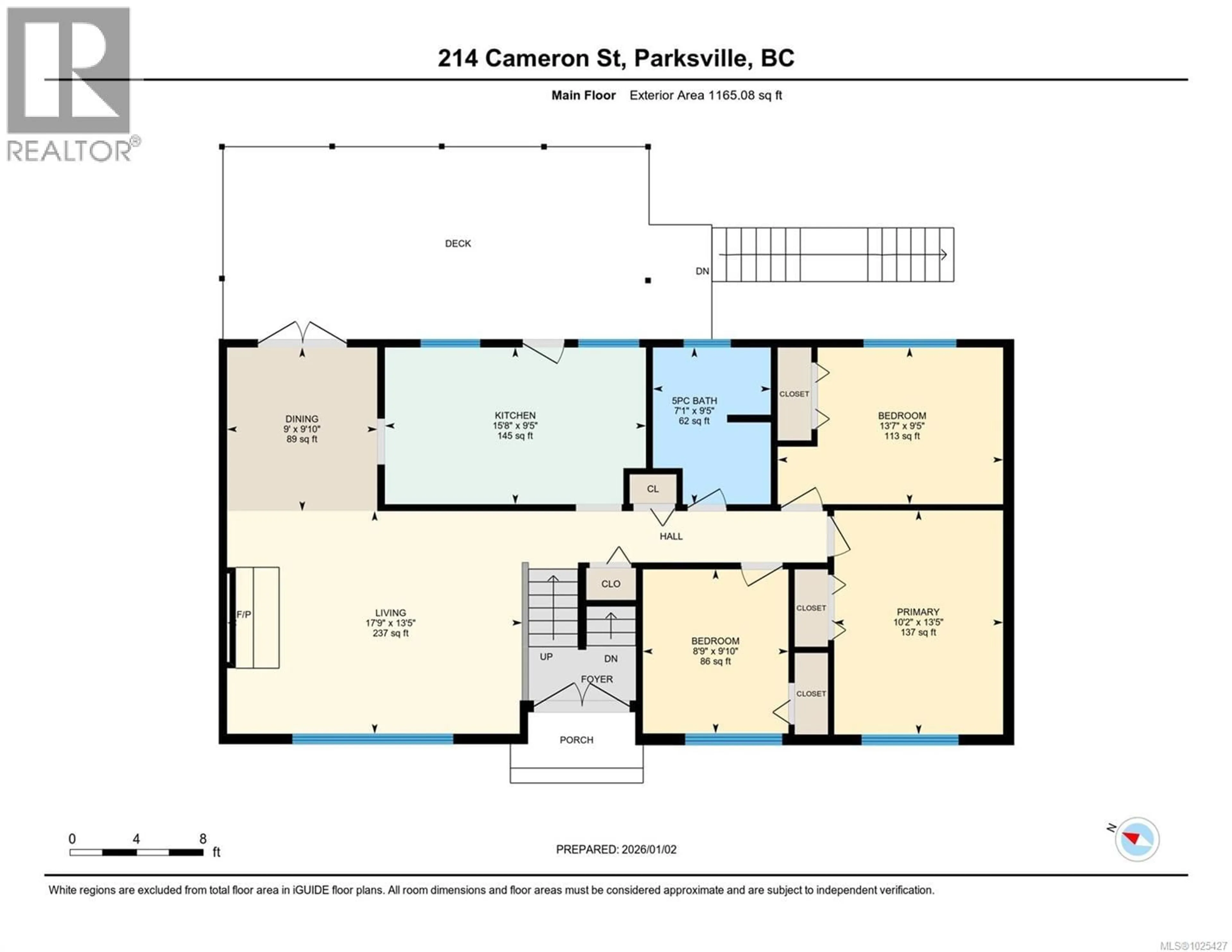 Floor plan for 214 CAMERON STREET, Parksville British Columbia V9P1G7