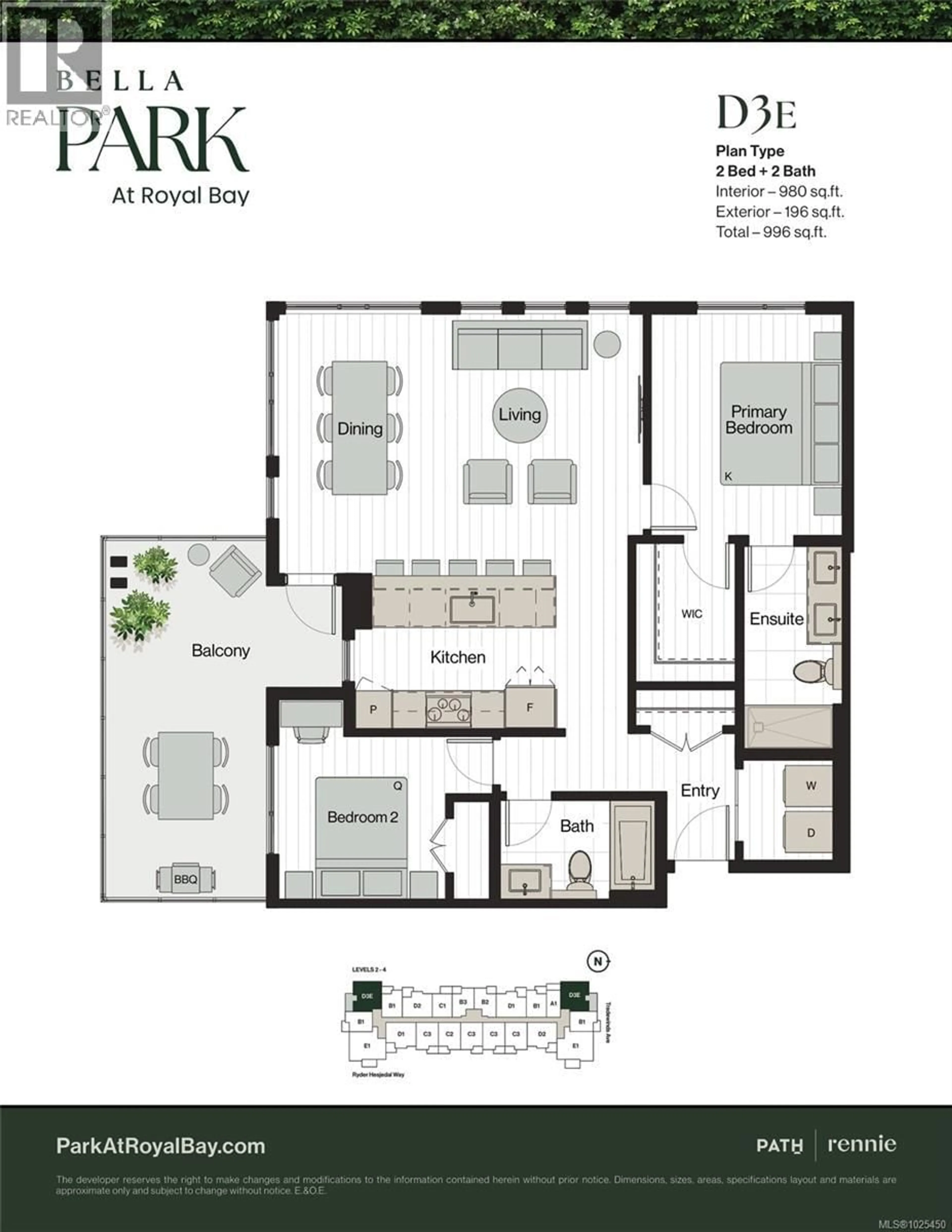 Floor plan for 300 - 3582 RYDER HESJEDAL WAY, Colwood British Columbia V9C0J6
