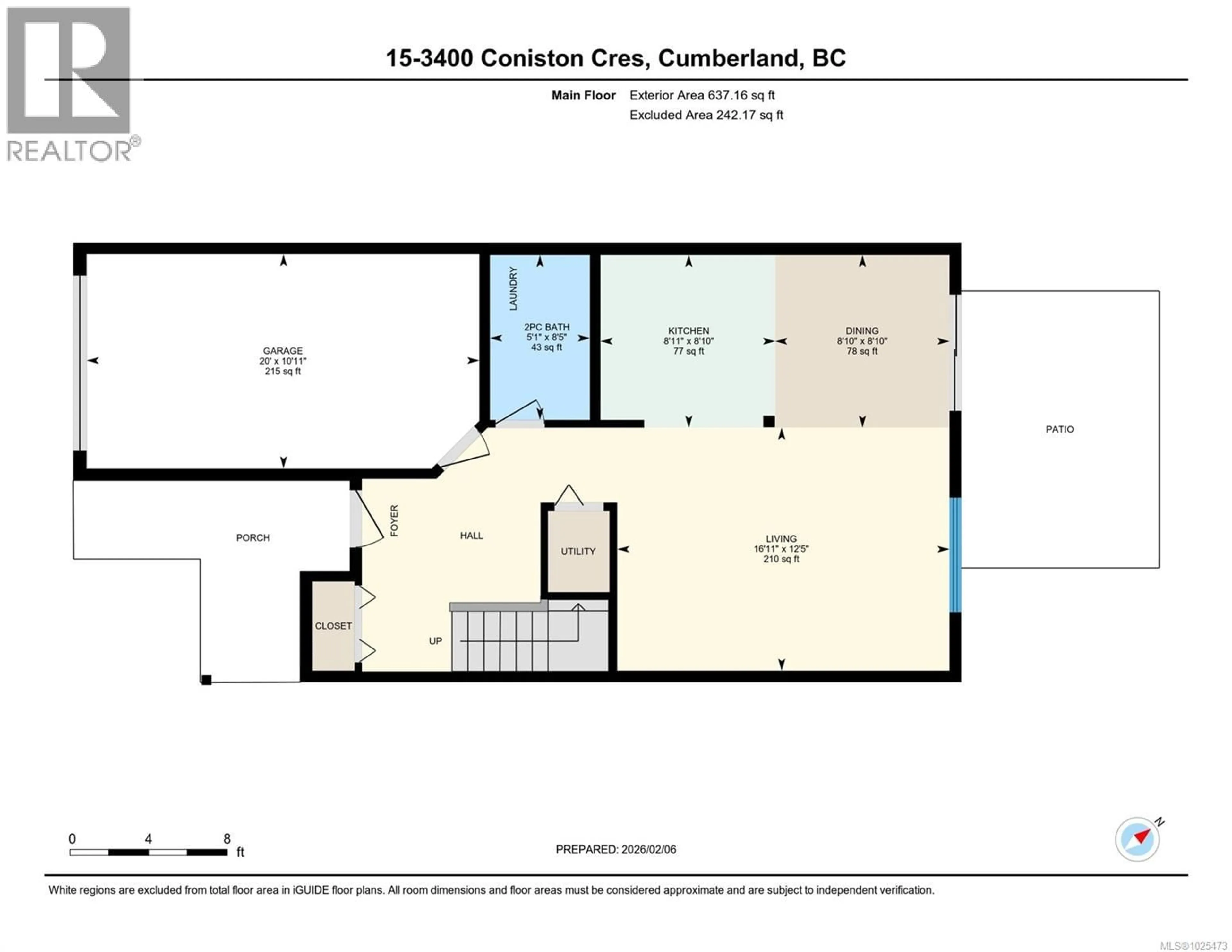 Floor plan for 15 - 3400 CONISTON CRESCENT, Cumberland British Columbia V0R1S0