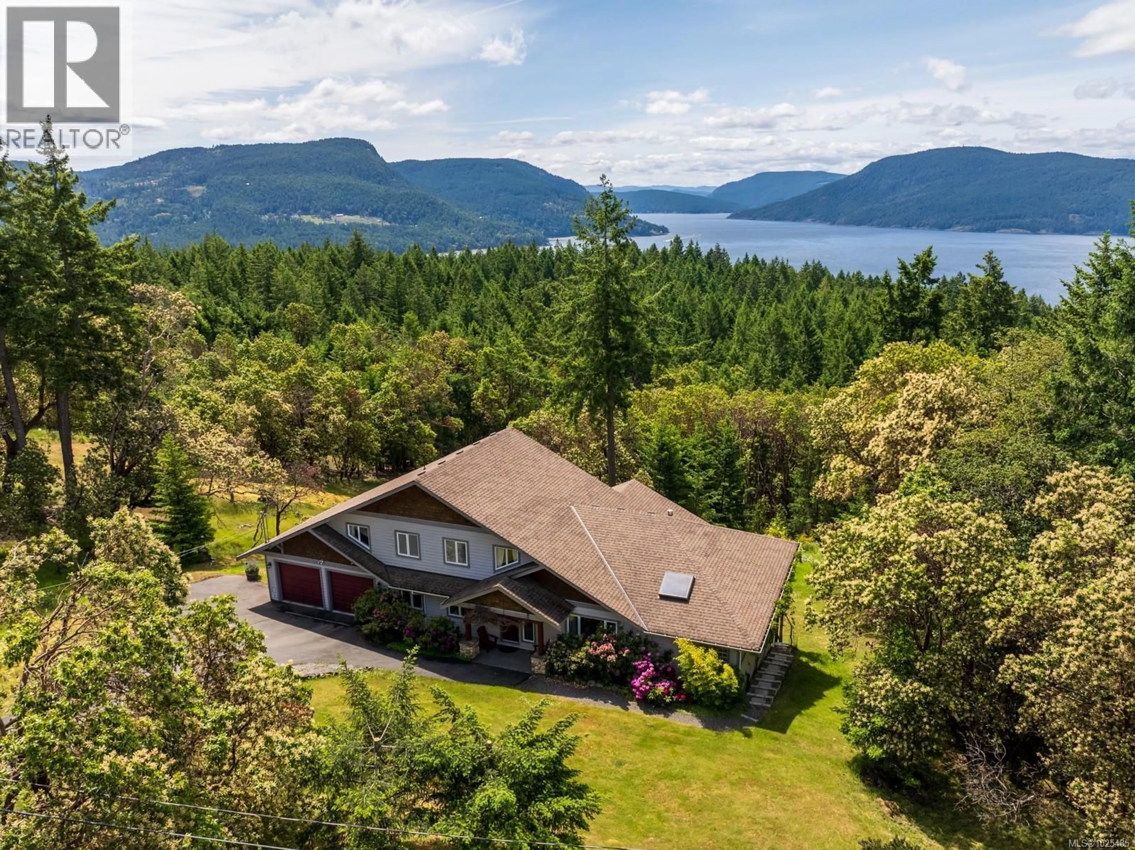 A pic from outside/outdoor area/front of a property/back of a property/a pic from drone, water/lake/river/ocean view for 103 MURRELET PLACE, Salt Spring British Columbia V8K1G9