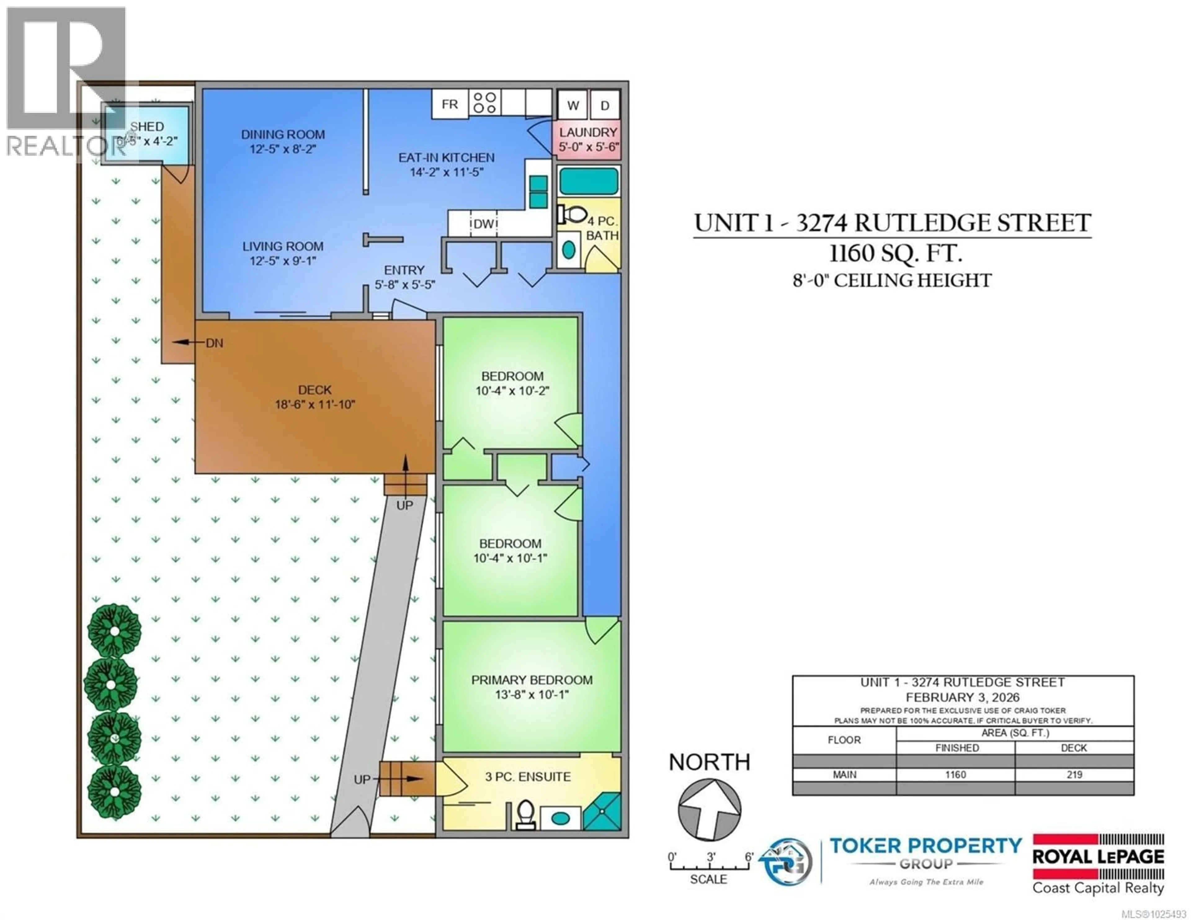 Floor plan for 1 - 3274 RUTLEDGE STREET, Saanich British Columbia V8X1N7