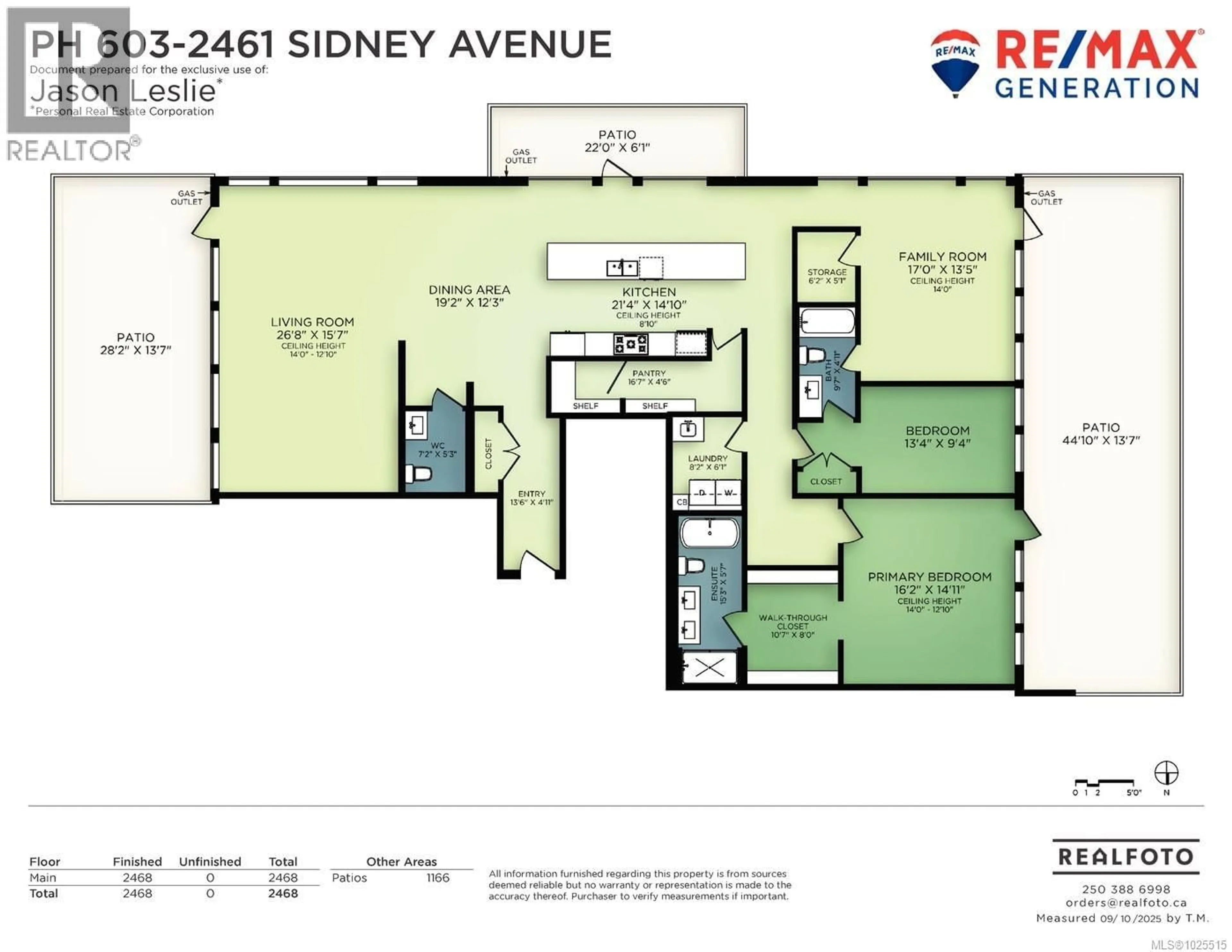 Floor plan for 603 - 2461 SIDNEY AVENUE, Sidney British Columbia V8L1Y8