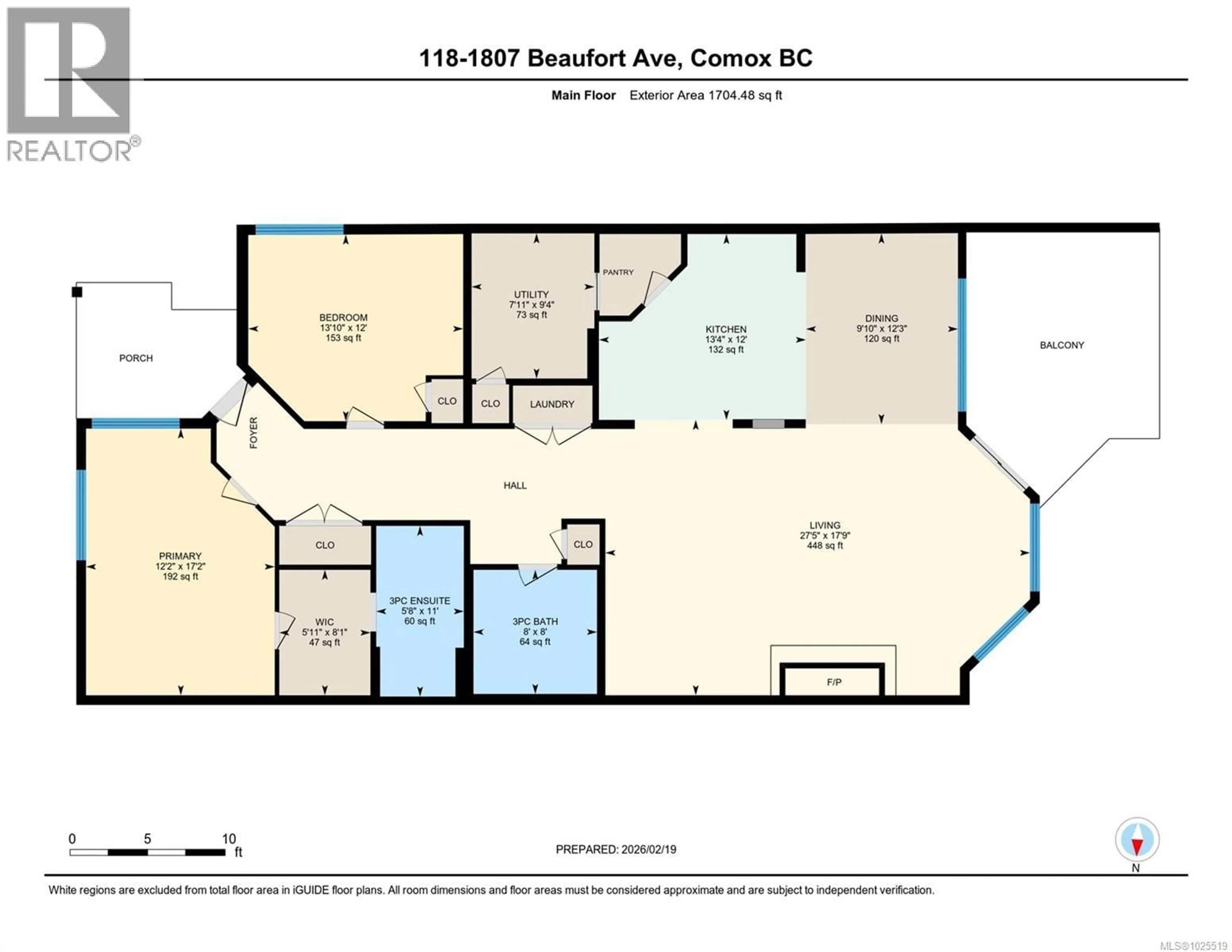 Floor plan for 118 - 1807 BEAUFORT AVENUE, Comox British Columbia V9M1R9