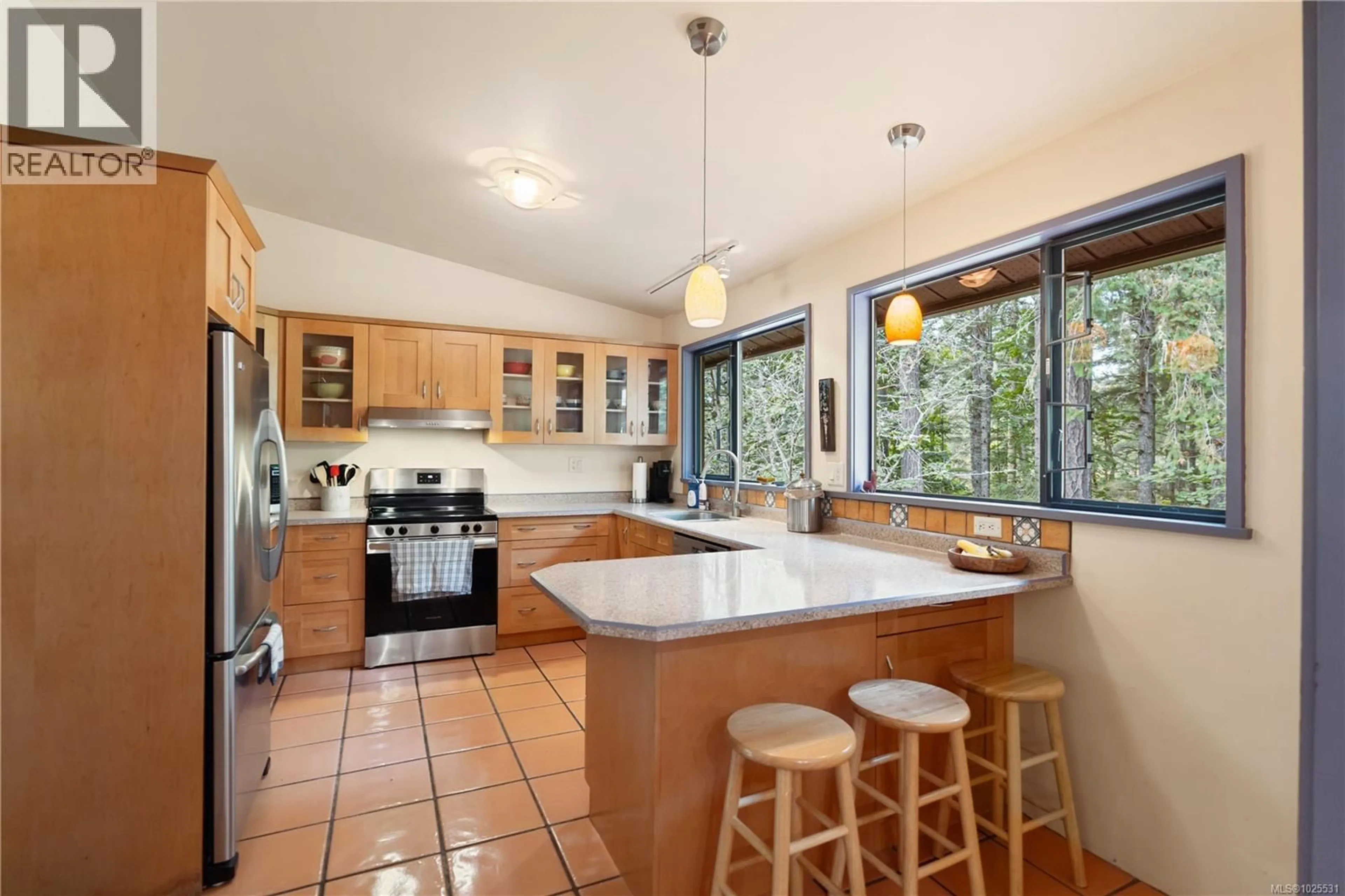 Open concept kitchen, ceramic/tile floor for 100 VIADUCT AVENUE WEST, Saanich British Columbia V9E1J3