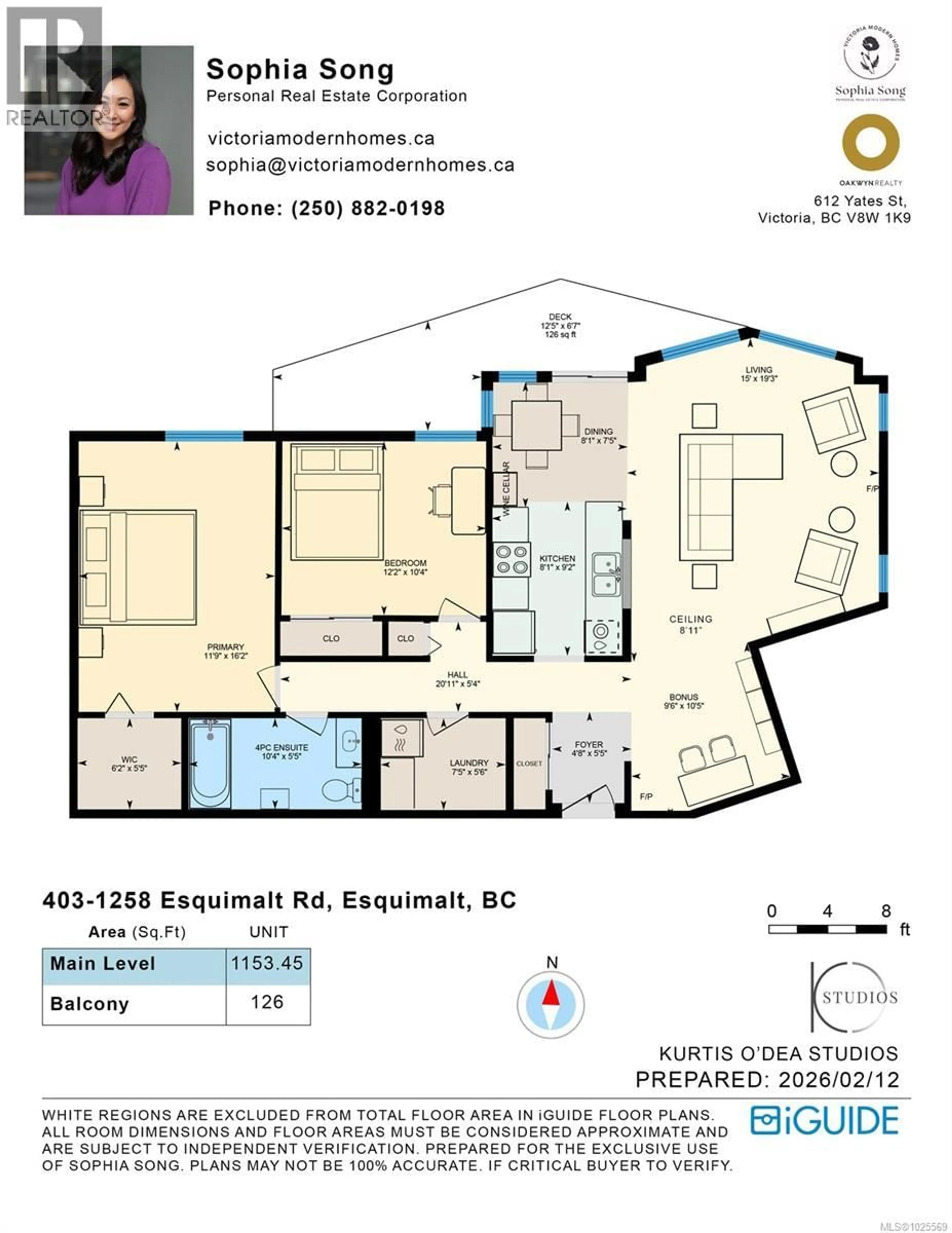 Floor plan for 403 - 1258 ESQUIMALT ROAD, Esquimalt British Columbia V9A3P3