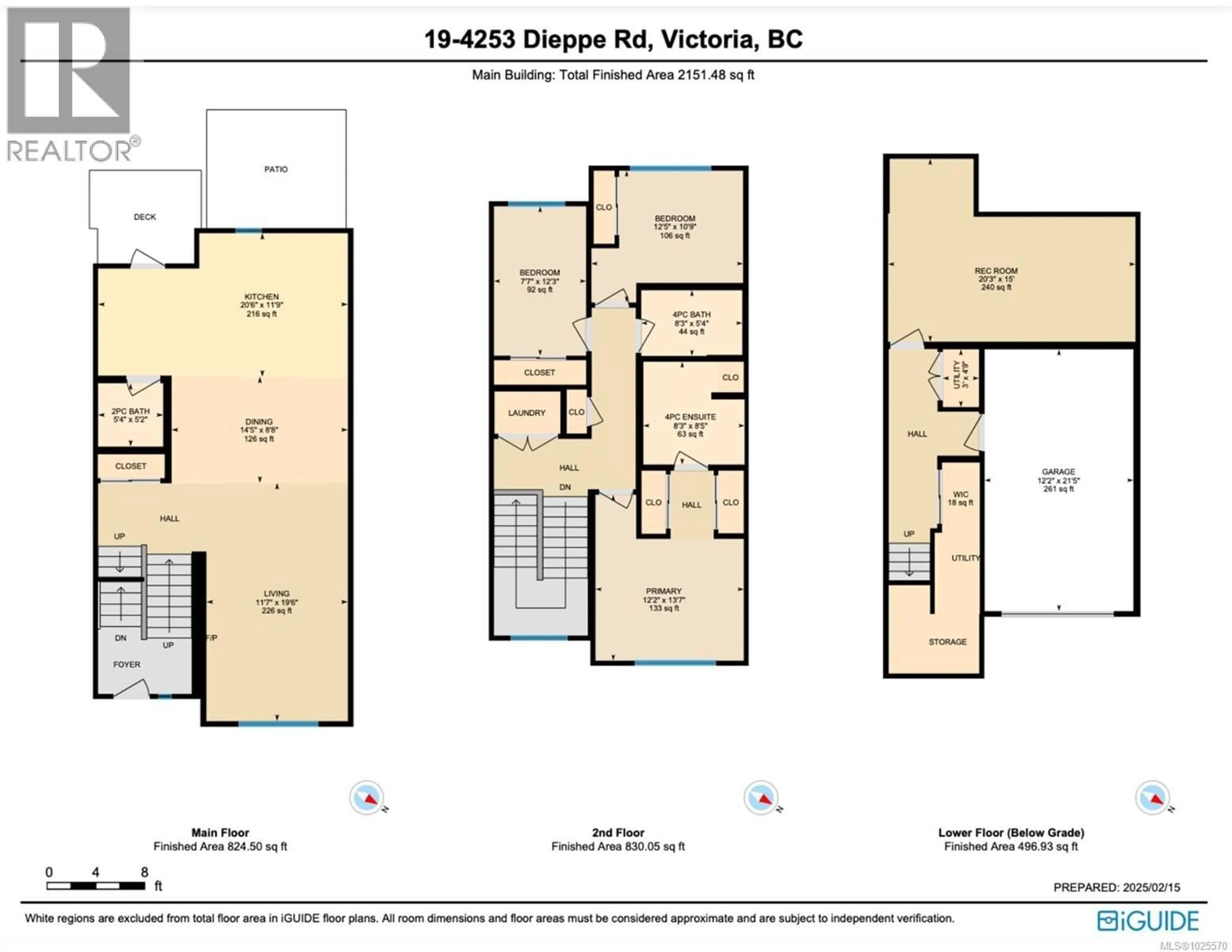Floor plan for 19 - 4253 DIEPPE ROAD, Saanich British Columbia V8X2N2