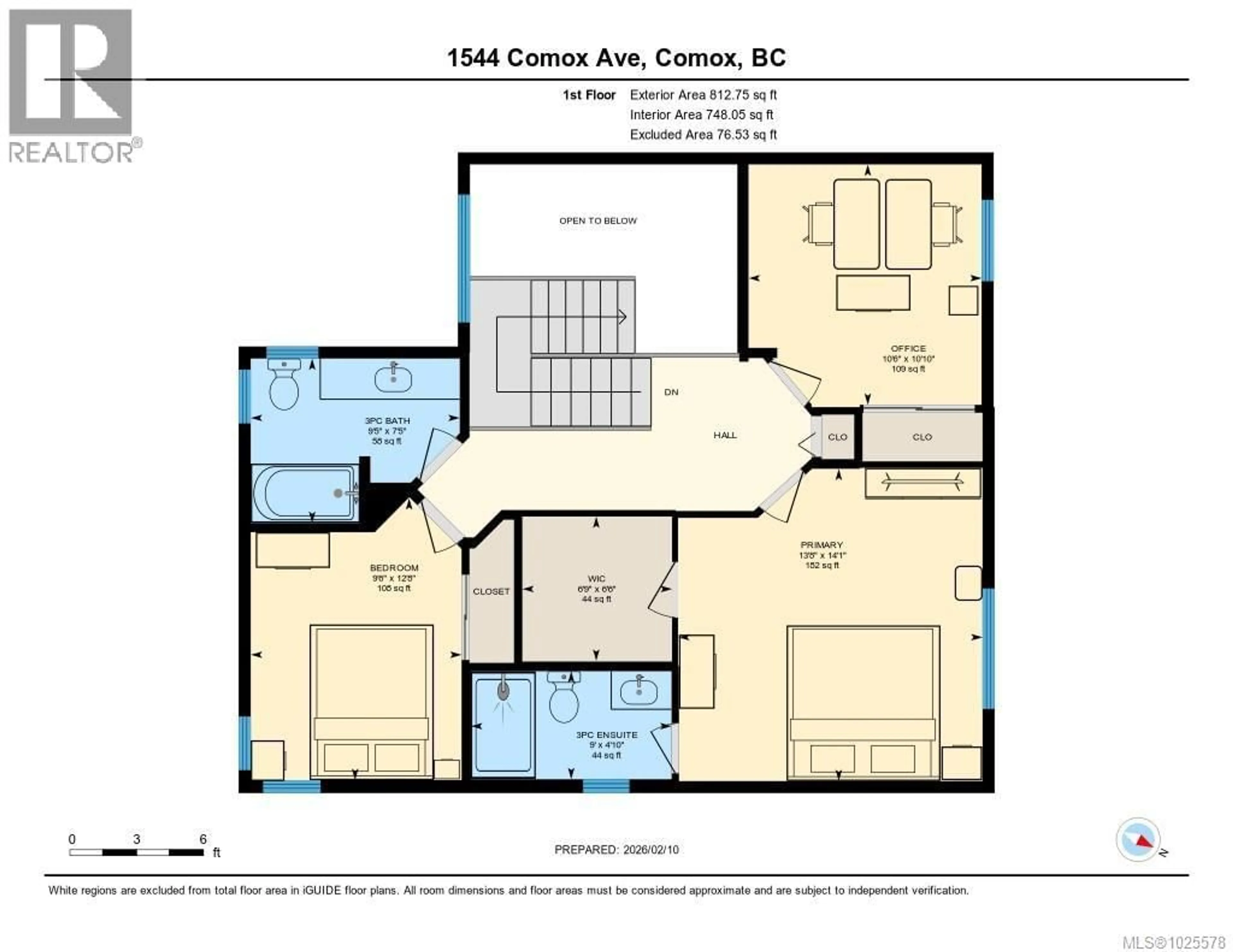 Floor plan for 1544 COMOX AVENUE, Comox British Columbia V9M2S2