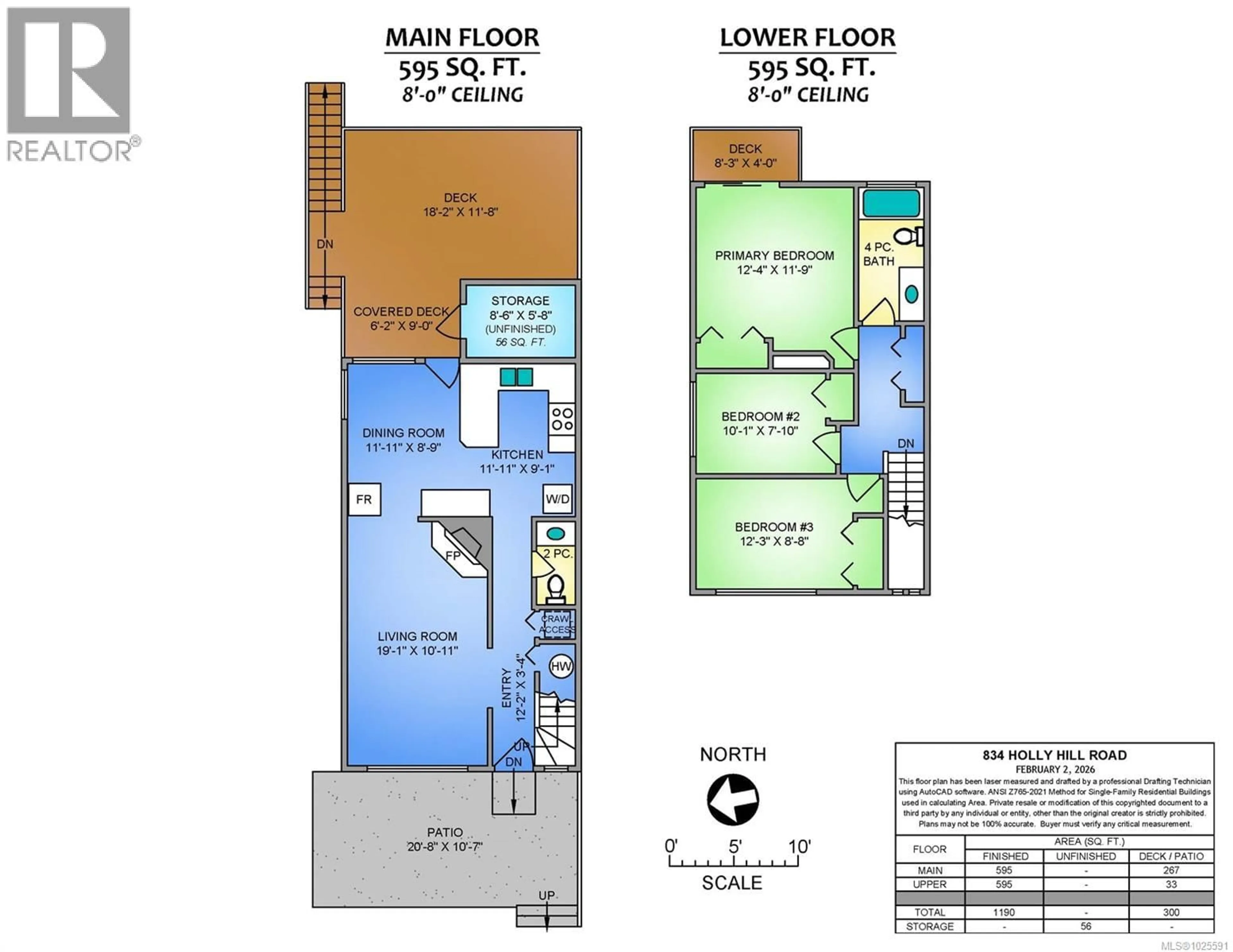 Floor plan for 834 HOLLY HILL ROAD, Nanaimo British Columbia V9R5T1