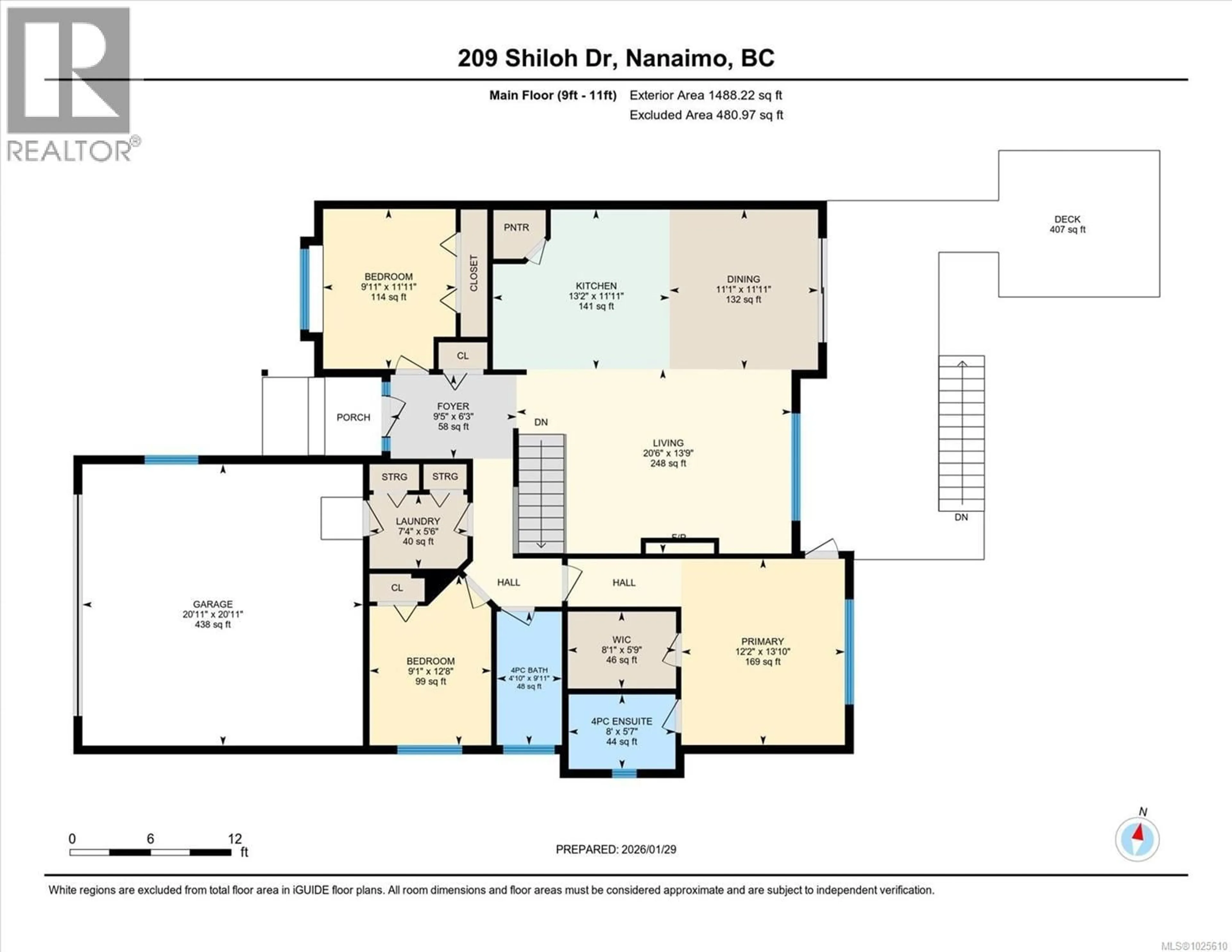 Floor plan for 209 SHILOH DRIVE, Nanaimo British Columbia V9R7C8