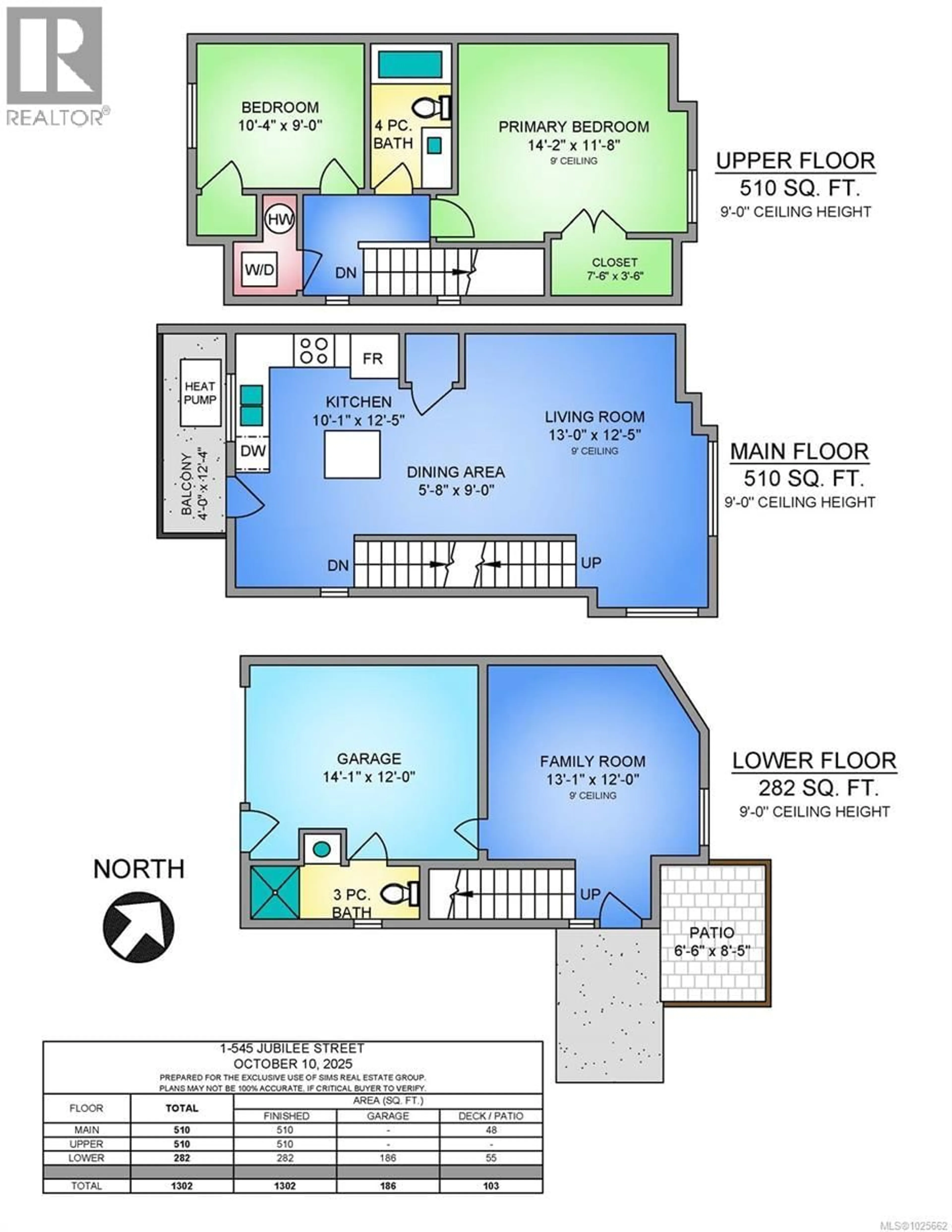 Floor plan for 1 - 545 JUBILEE STREET, Duncan British Columbia V9L1X3