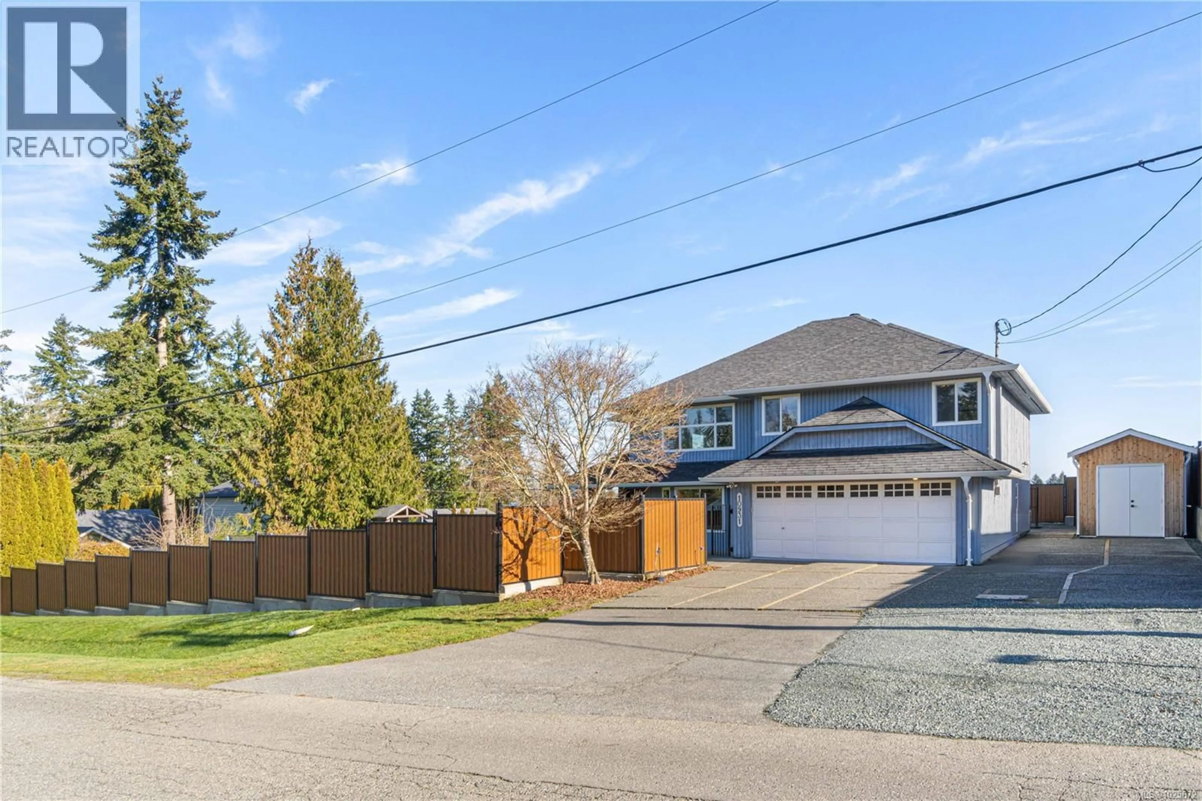 A pic from outside/outdoor area/front of a property/back of a property/a pic from drone, street for 10931 LYTTON ROAD, Saltair British Columbia V9G1Z6