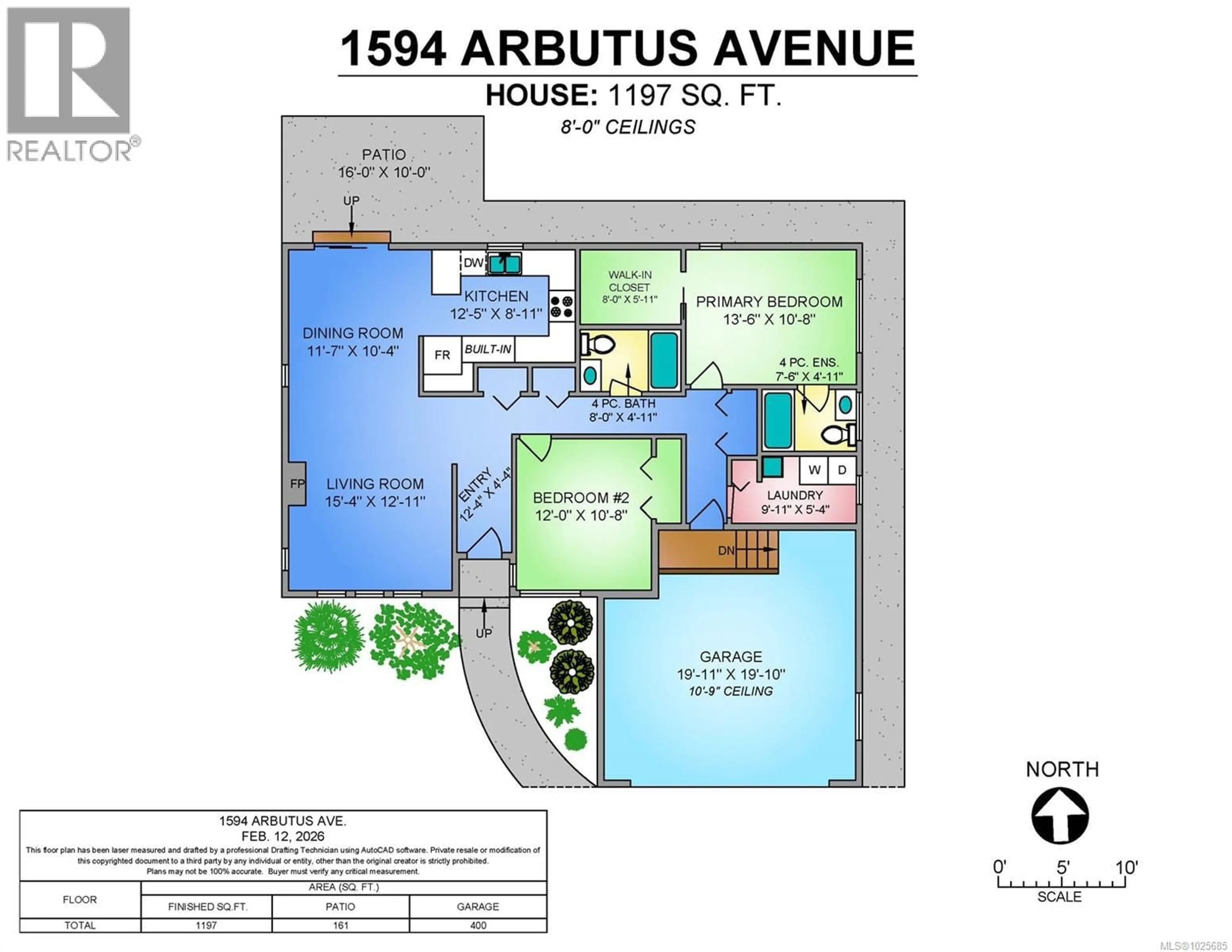 Floor plan for 1594 ARBUTUS AVENUE, Comox British Columbia V9M2T6