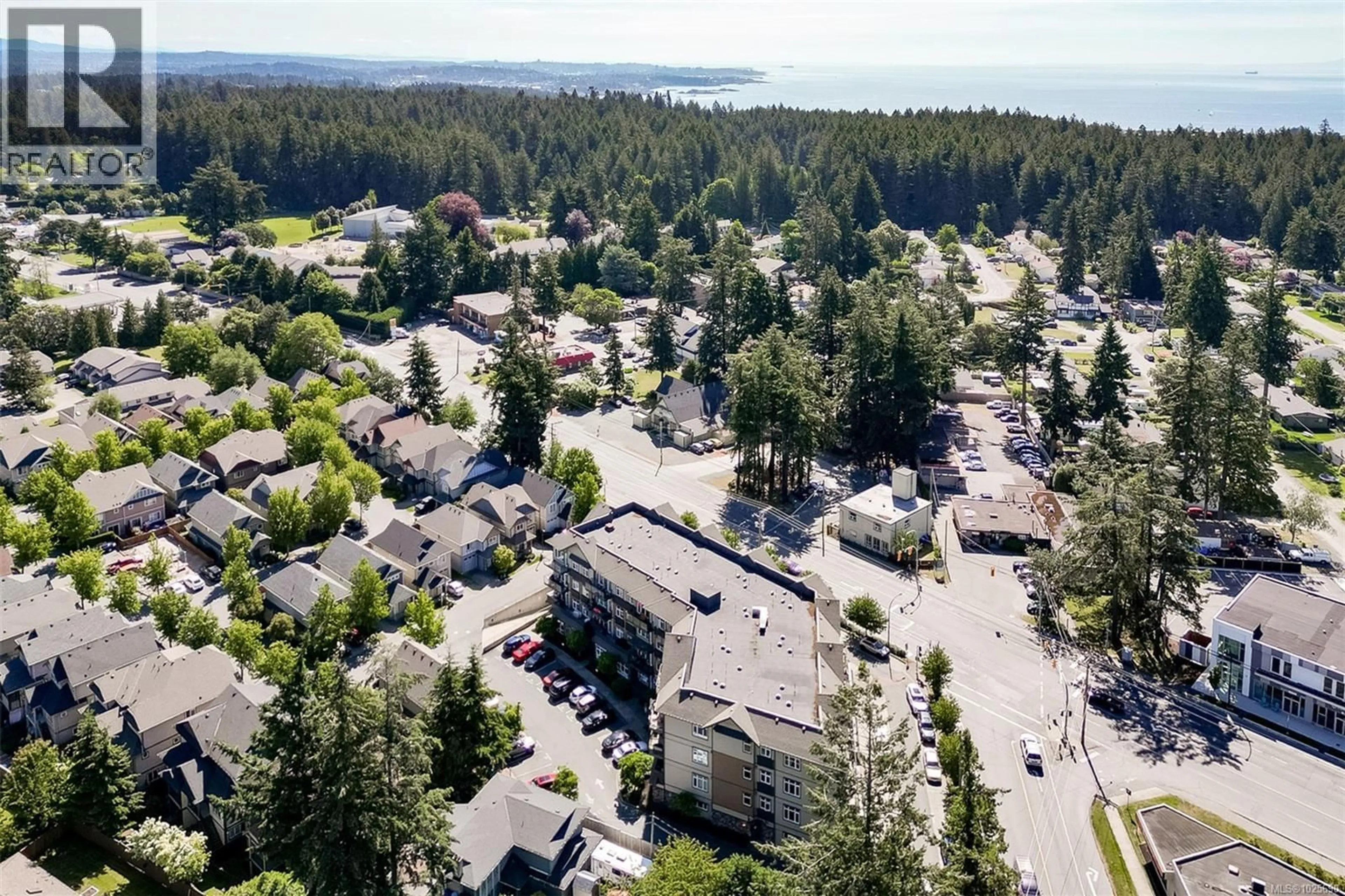 A pic from outside/outdoor area/front of a property/back of a property/a pic from drone, street for 305 - 2220 SOOKE ROAD, Colwood British Columbia V9B1W7