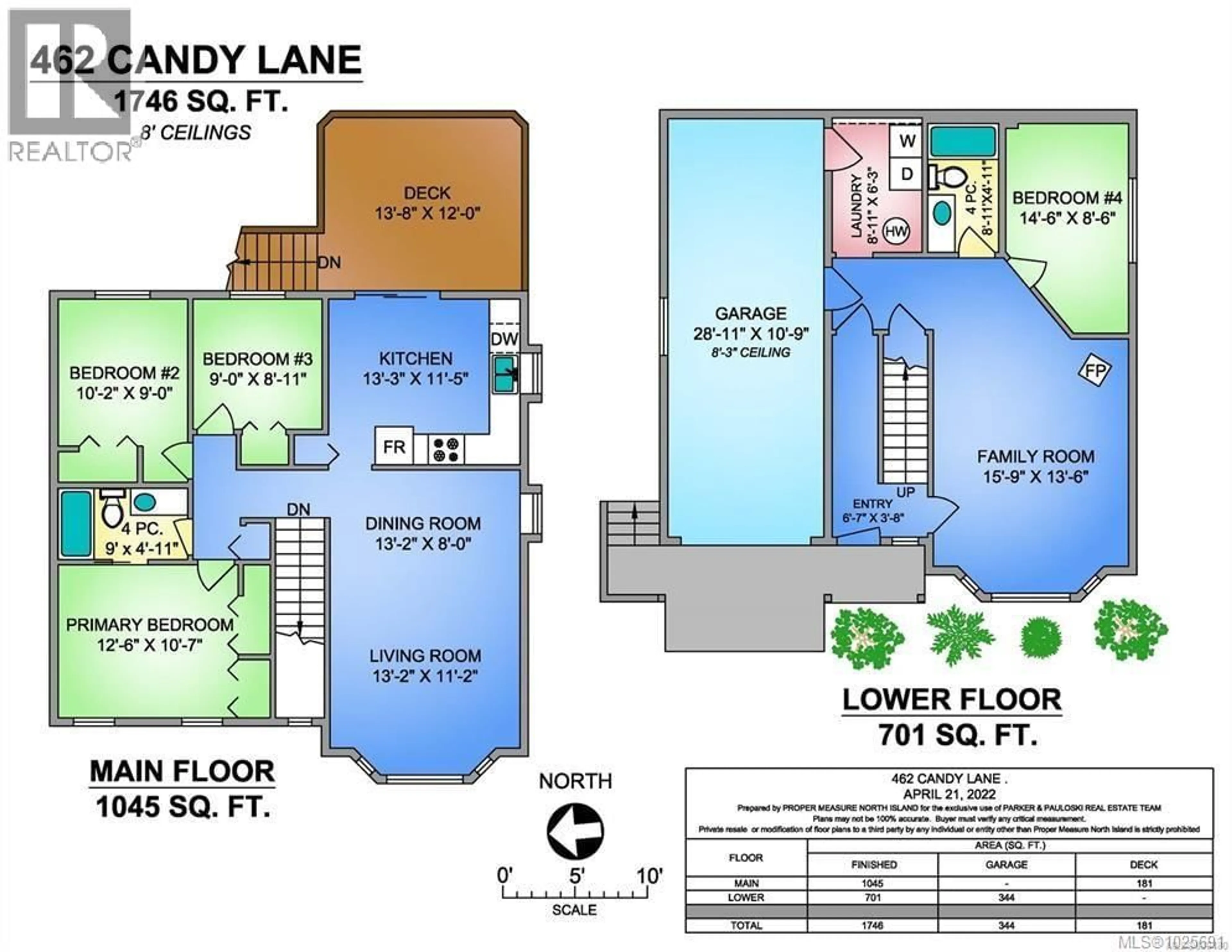 Floor plan for 462 CANDY LANE, Campbell River British Columbia V9W7Y8