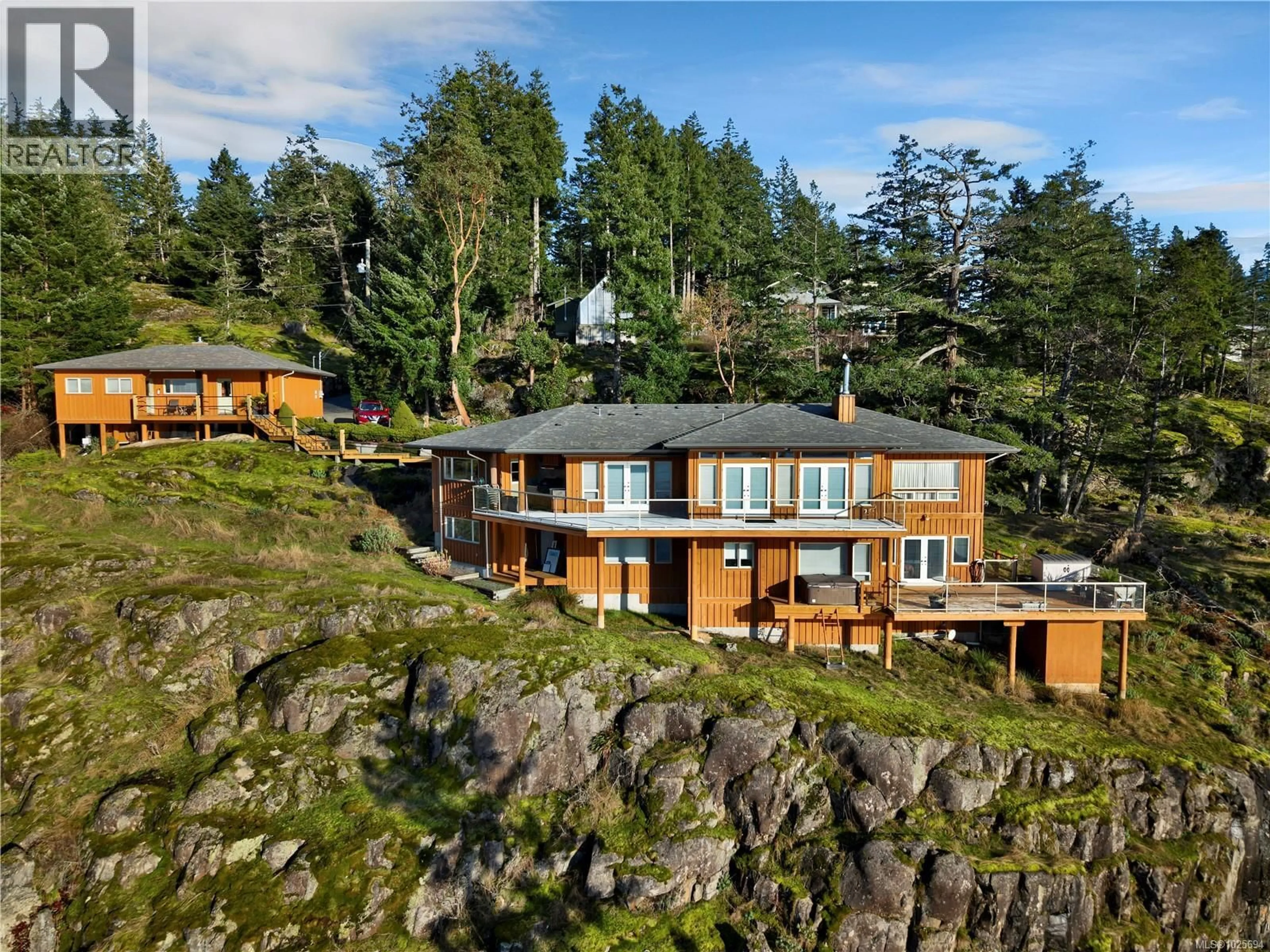 A pic from outside/outdoor area/front of a property/back of a property/a pic from drone, water/lake/river/ocean view for 9 - 620 HELANTON ROAD, Quadra Island British Columbia V0P1N0