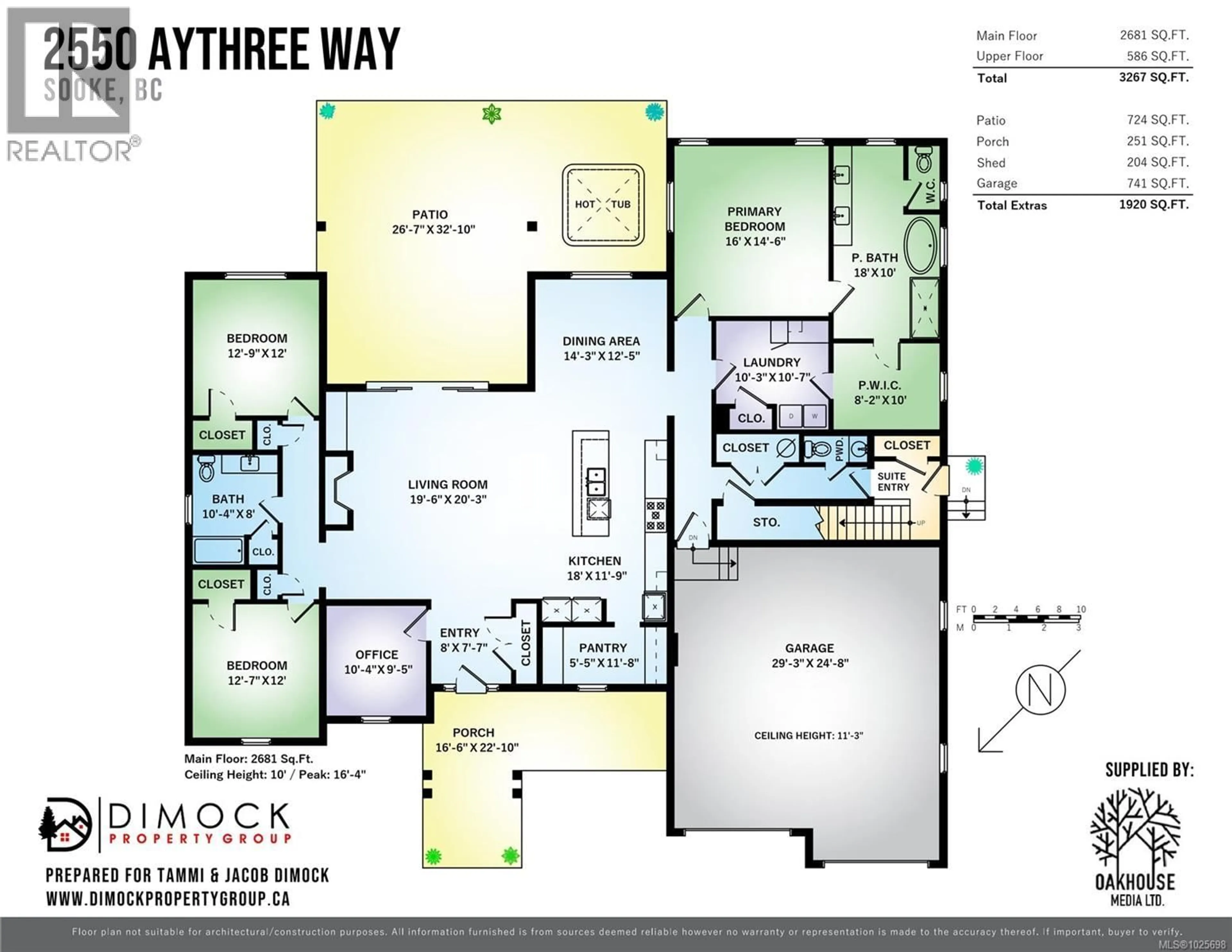 Floor plan for 2550 AYTHREE WAY, Sooke British Columbia V9Z0K5