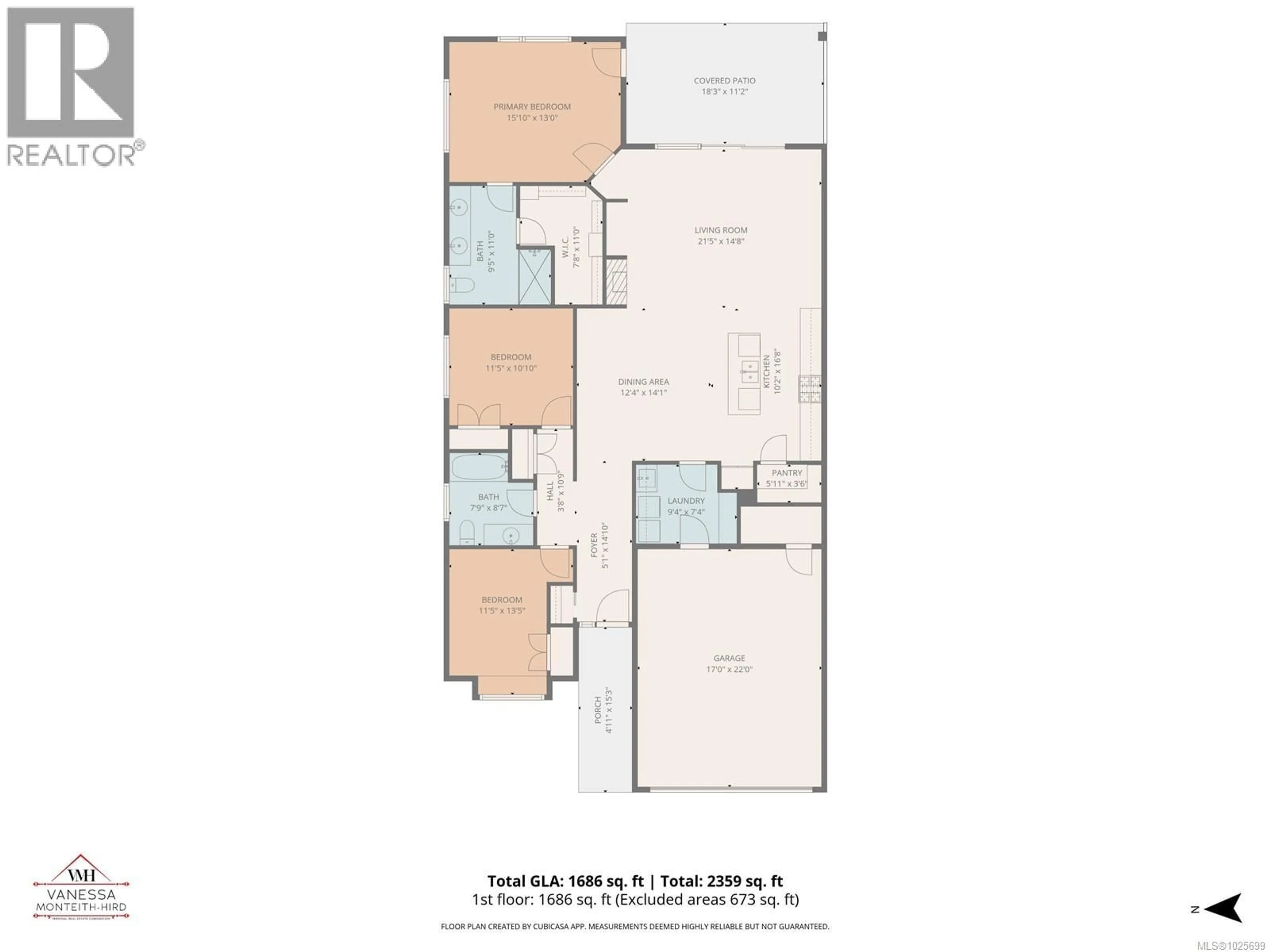 Floor plan for 22 - 200 NIKOLA ROAD, Campbell River British Columbia V9W6H9