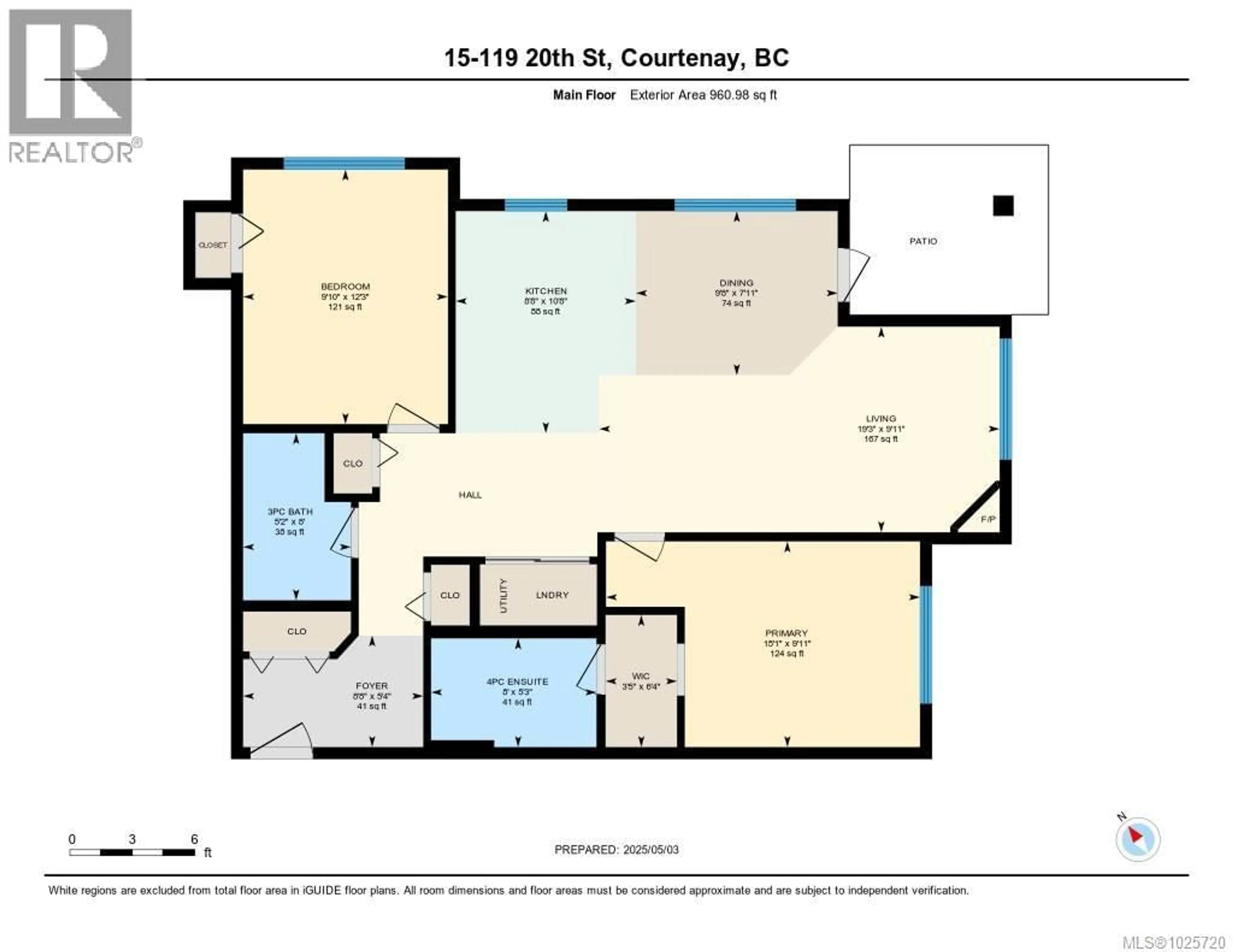 Floor plan for 15 - 119 20TH STREET, Courtenay British Columbia V9N8B1