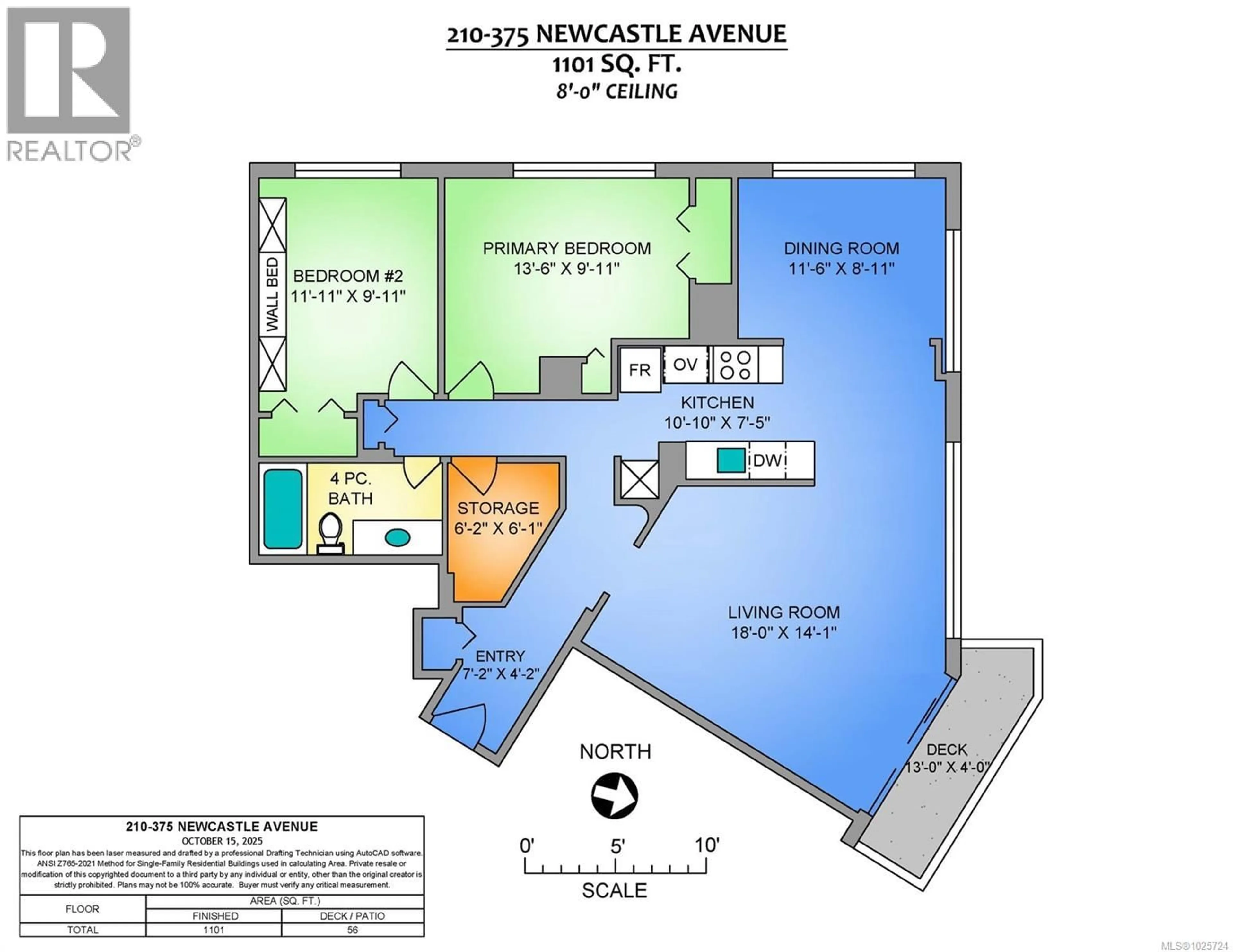Floor plan for 201 - 375 NEWCASTLE AVENUE, Nanaimo British Columbia V9S4H9
